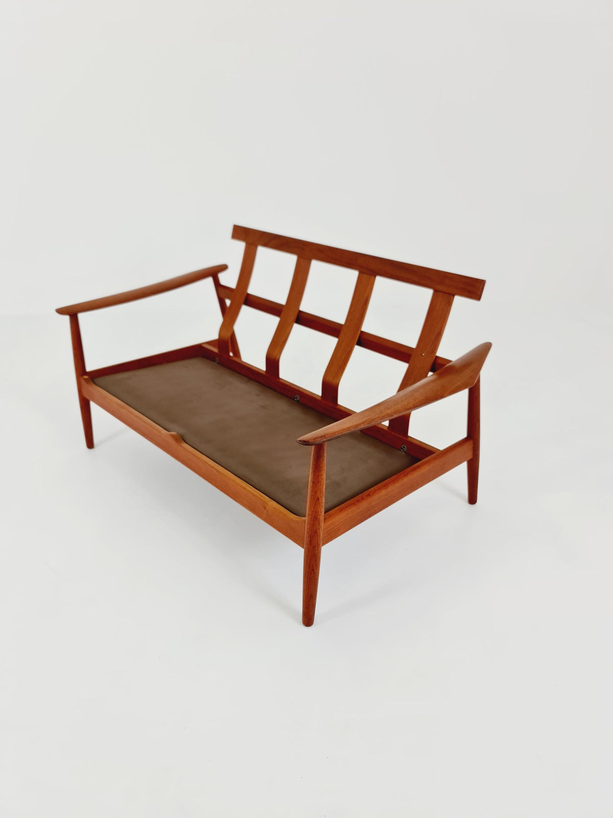 super rare Mid-century Danish teak lounge chair/ Sofa 2 seater by Arne Vodder For France & Son ,1960s