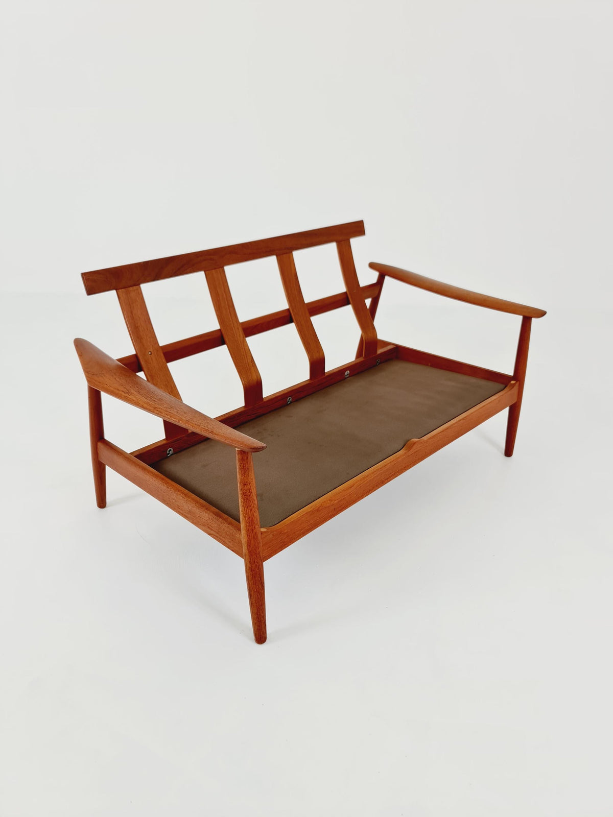 super rare Mid-century Danish teak lounge chair/ Sofa 2 seater by Arne Vodder For France & Son ,1960s