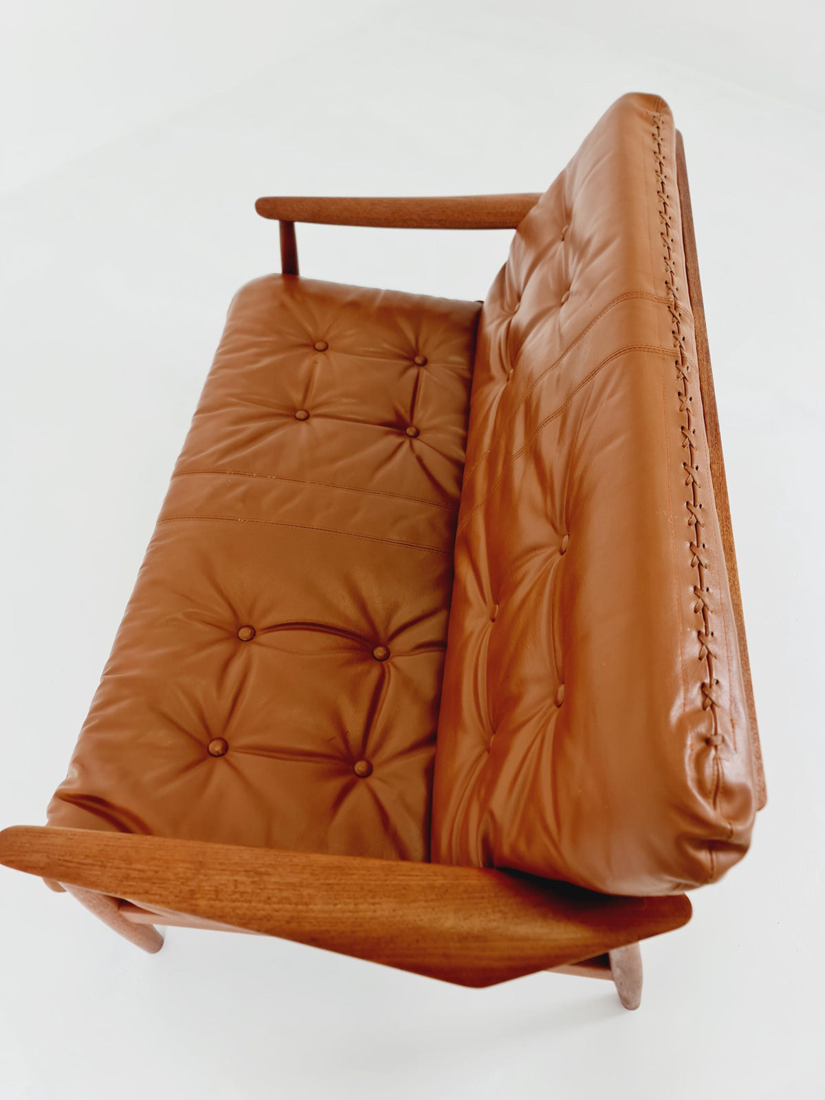 super rare Mid-century Danish teak lounge chair/ Sofa 2 seater by Arne Vodder For France & Son ,1960s