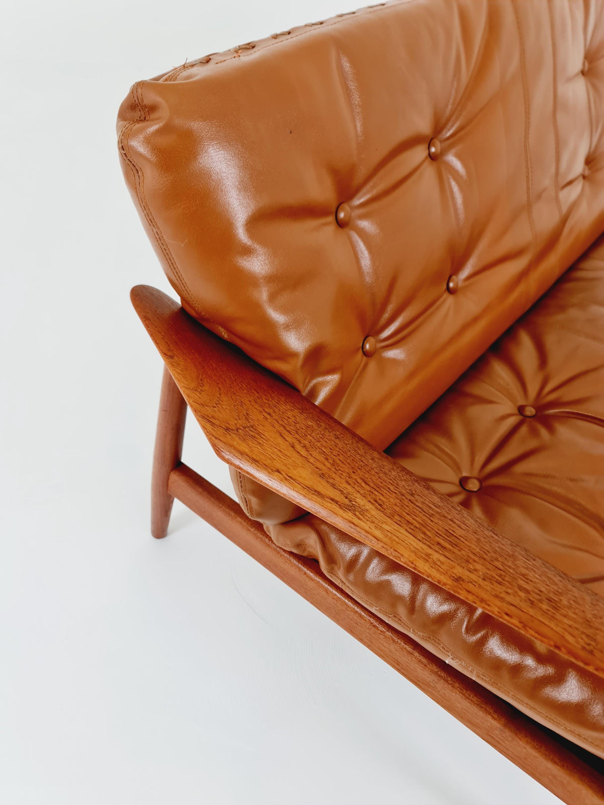 super rare Mid-century Danish teak lounge chair/ Sofa 2 seater by Arne Vodder For France & Son ,1960s