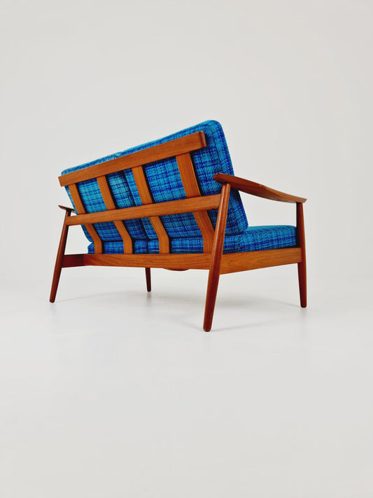 super rare Mid-century Danish teak lounge chair/ Sofa 2 seater by Arne Vodder For Cado ,1960s