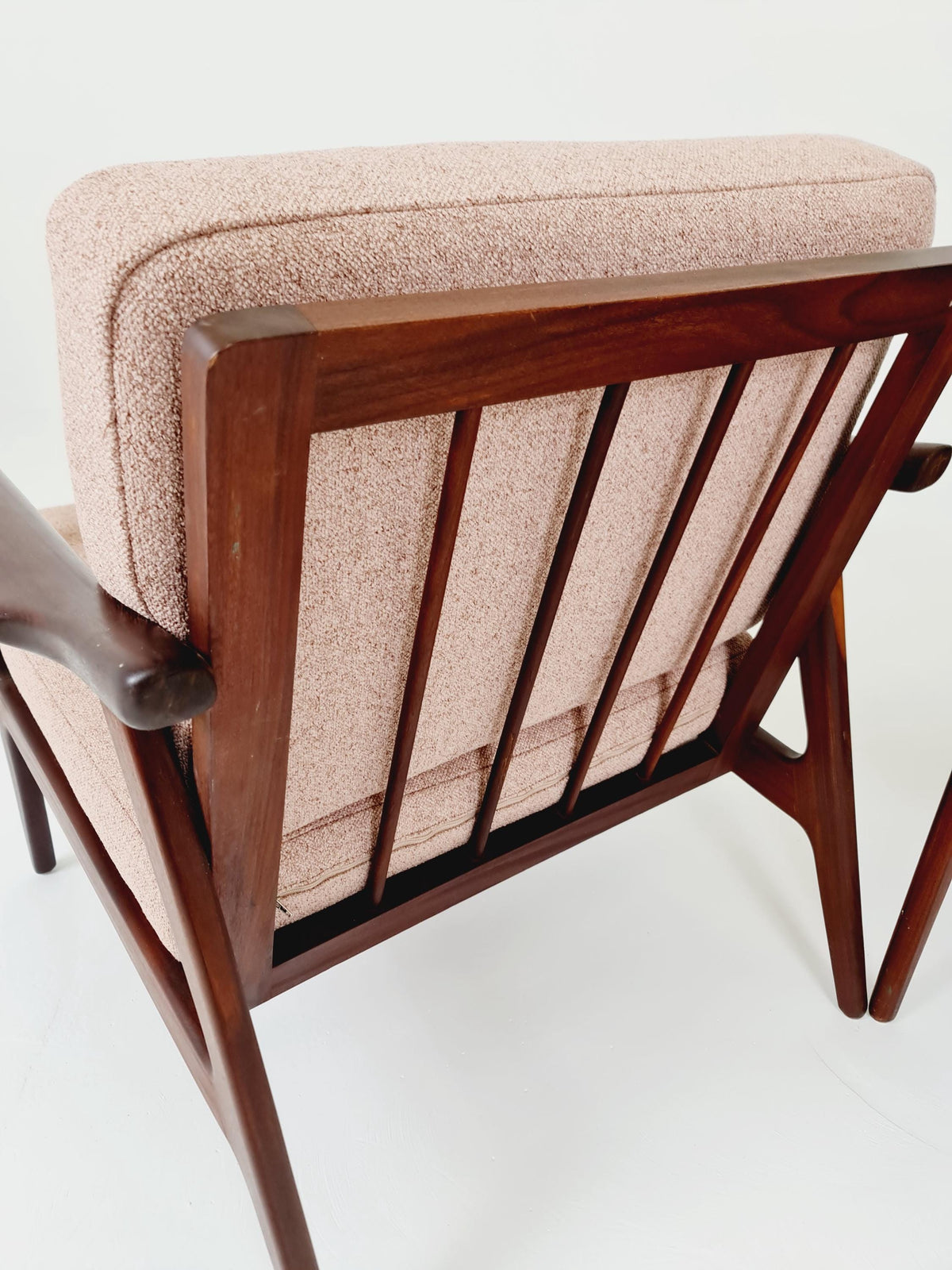 Mid century teak easy lounge chairs , Set of 2, 1960s