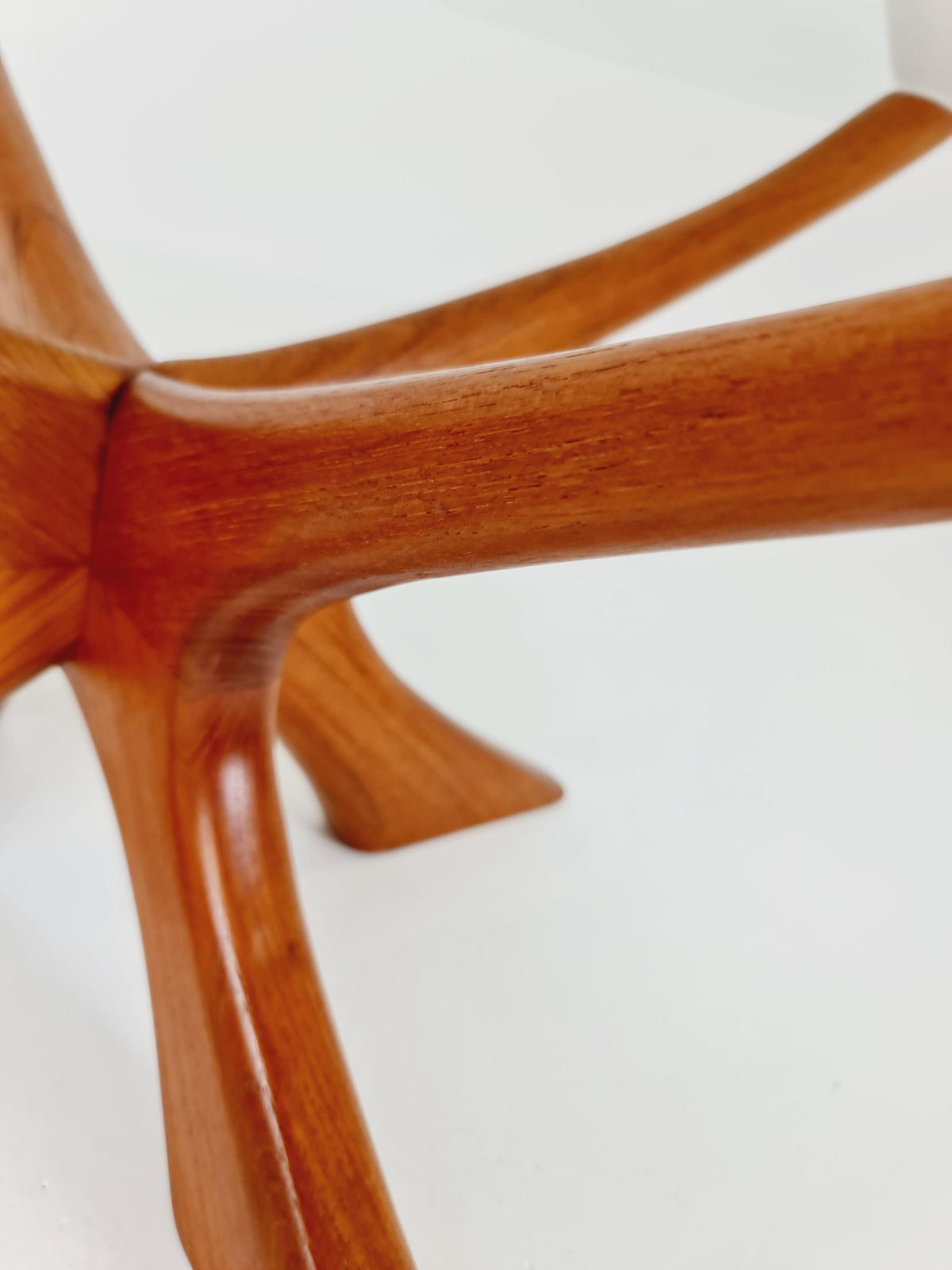 vintage teak and Glass coffe table by Illum Wikkelso modell Nr T118 ,1960s