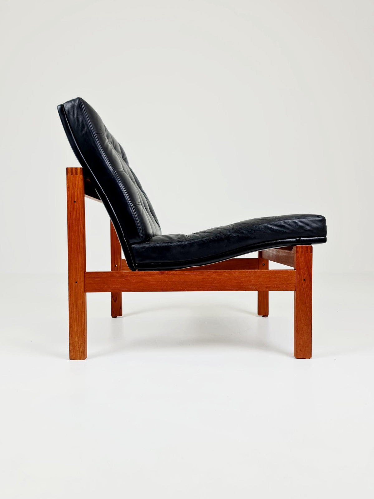 Mid-century Rare Danish teak lounge chairs Ole Gjerlov Knudsen & Torben Lind for France and son , 1960s