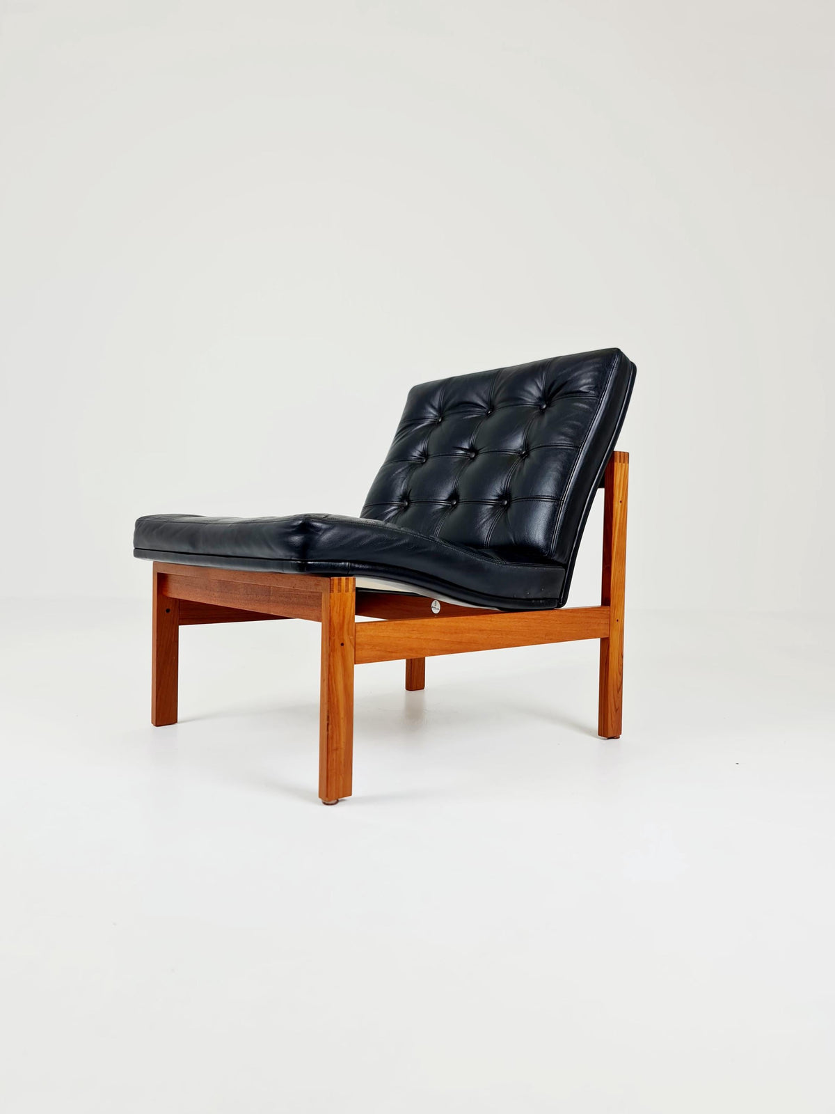 Mid-century Rare Danish teak lounge chairs Ole Gjerlov Knudsen & Torben Lind for France and son , 1960s