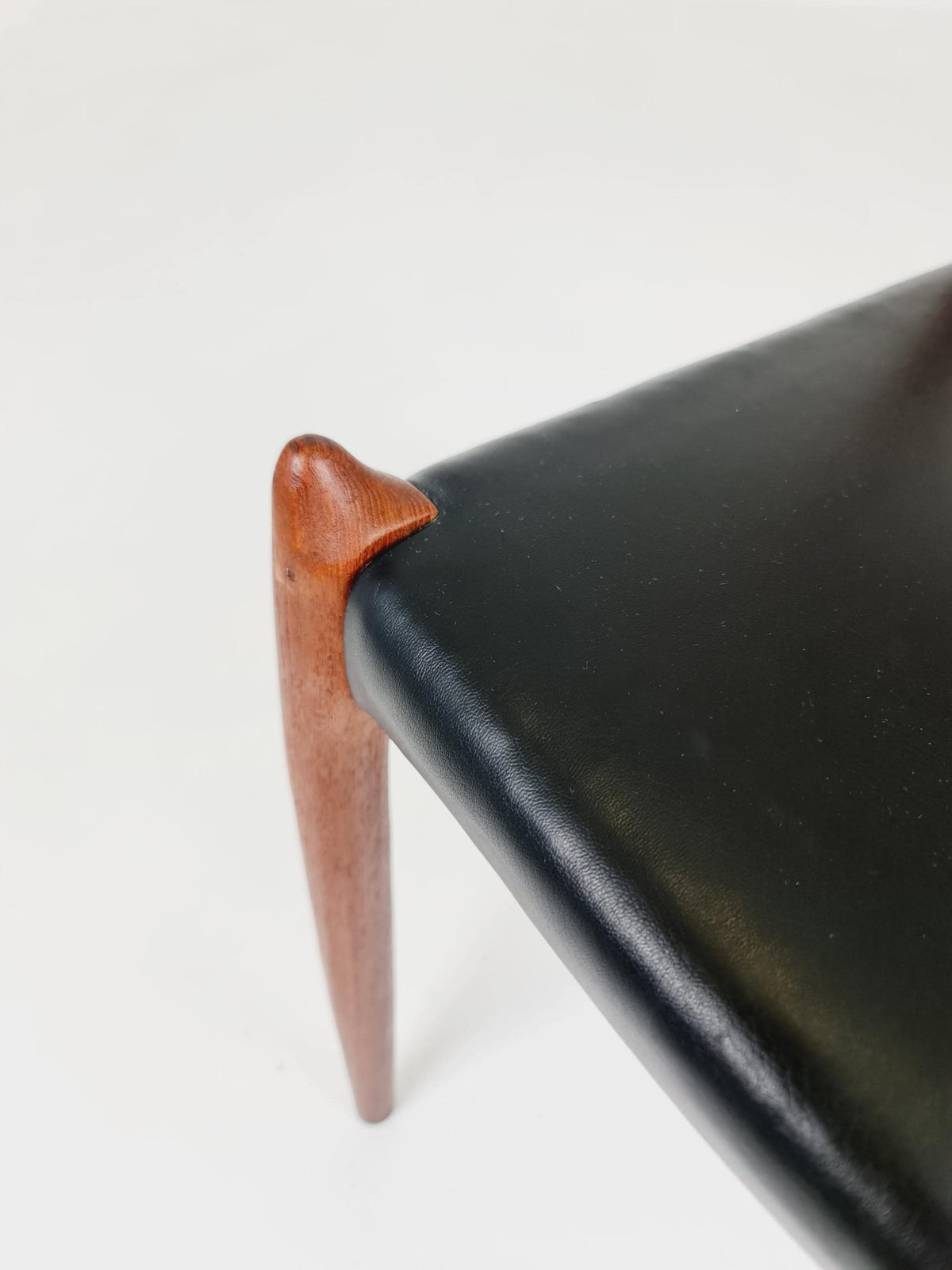 Vintage Danish teak & Leather dining chair by Niels Otto Moller n: 78, 1960s,