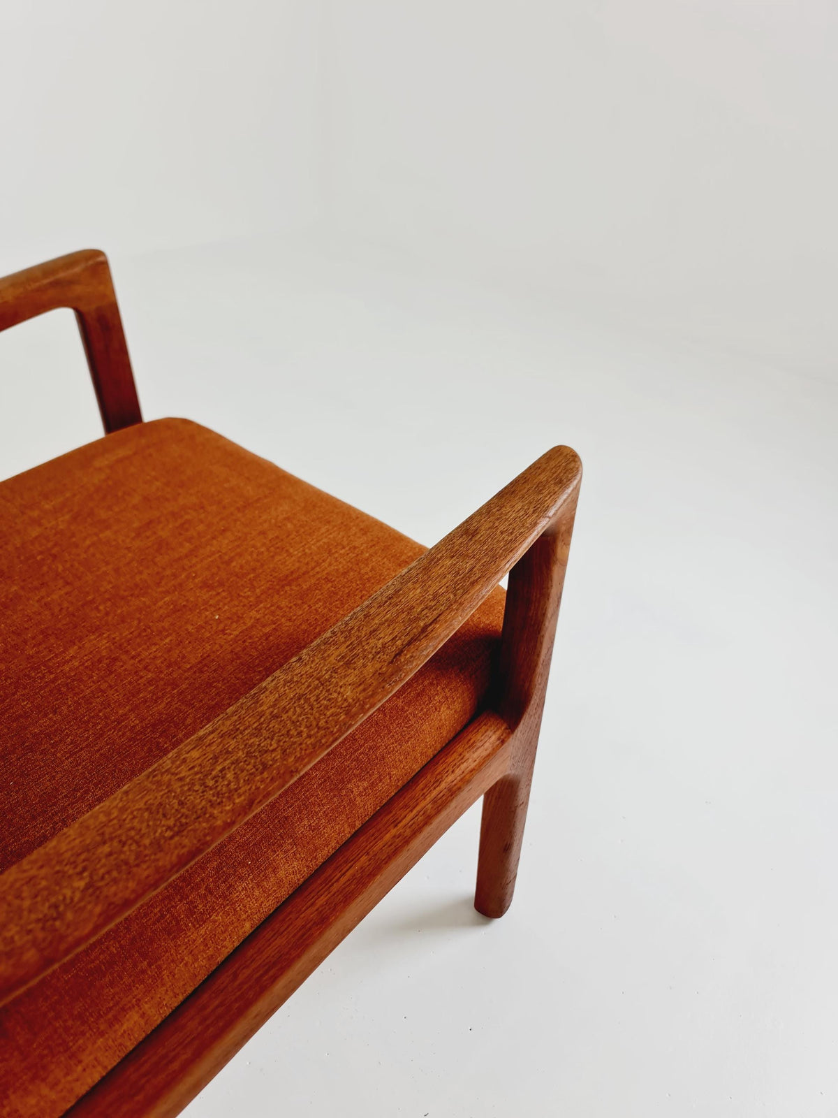 Mid-century Rare Danish teak lounge chair/ Easy chair by Ole Wanscher for France &Son , 1960s Set of 2