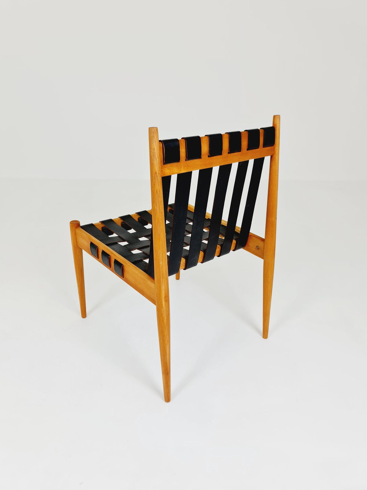 Rare Vintage Danish Ash Wood dining chairs by Egon Eiermann SE 21 , 1960s, set of 4