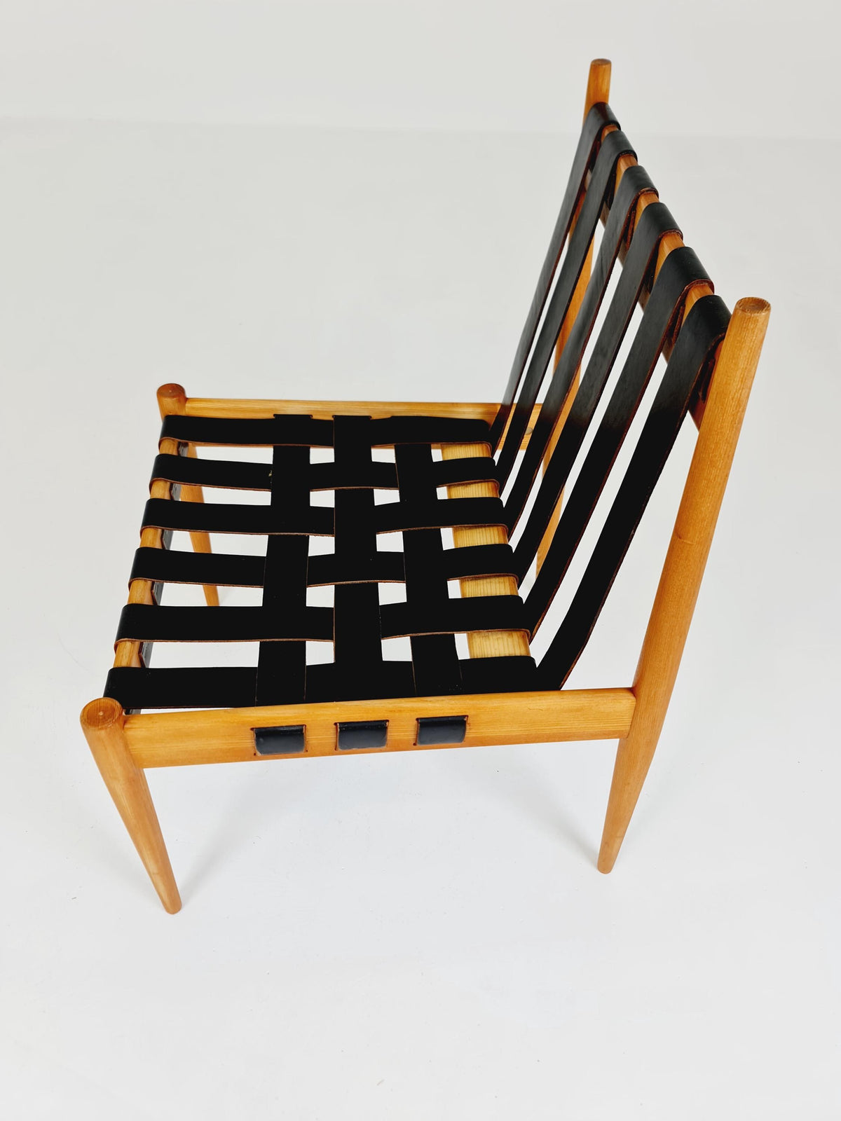 Rare Vintage Danish Ash Wood dining chairs by Egon Eiermann SE 21 , 1960s, set of 4