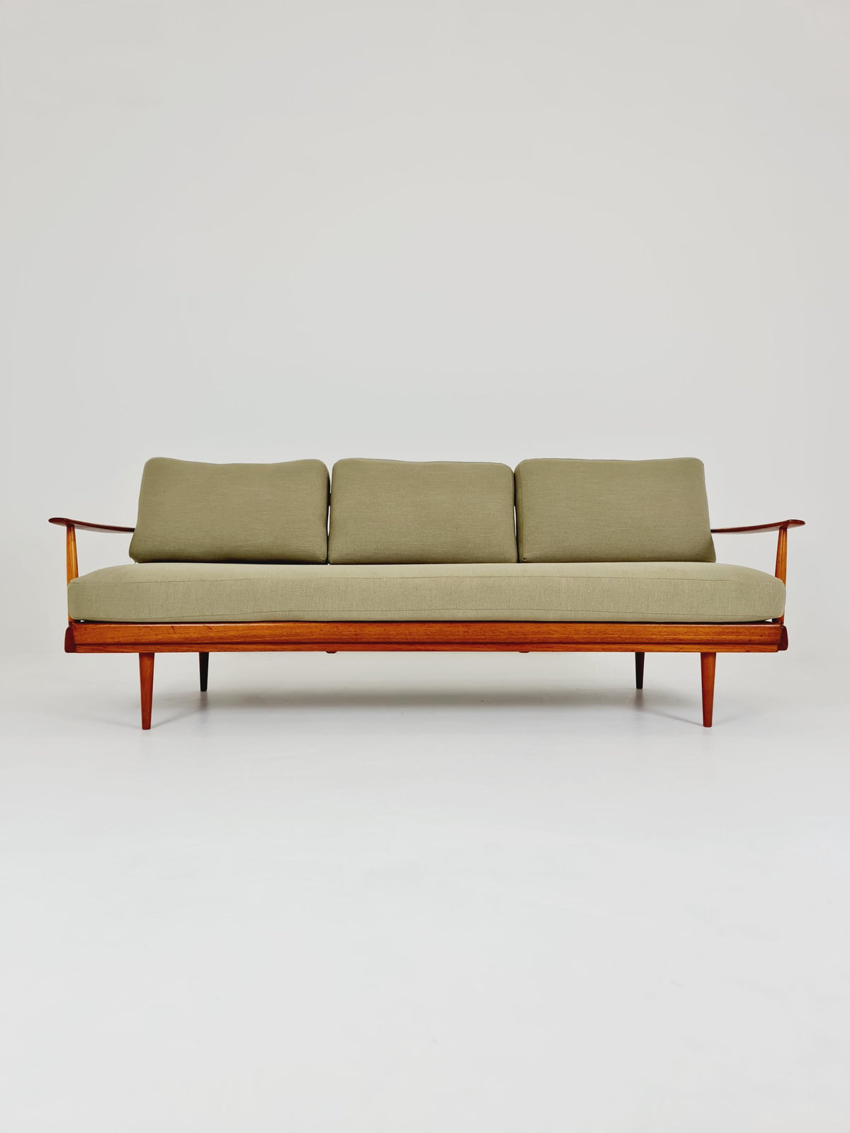 Midcentury Stella Sofa Teak Daybed by Walter Knoll & Wilhelm Knoll, Germany, 1950s
