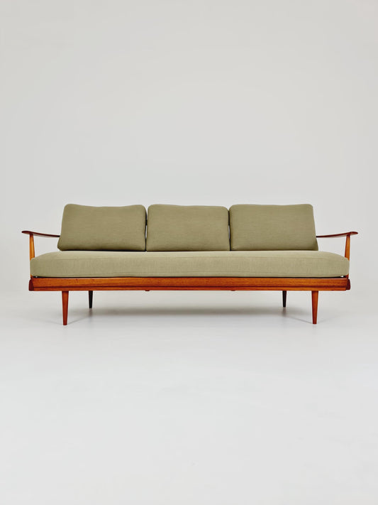 Midcentury Stella Sofa Teak Daybed by Walter Knoll & Wilhelm Knoll, Germany, 1950s