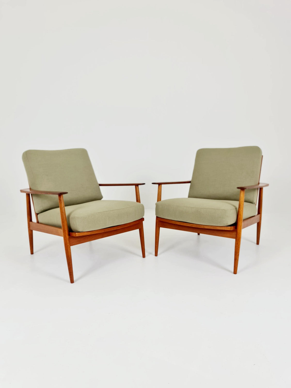 Midcentury easy chairs by Walter Knoll for Knoll Antimott , Germany, 1960s, Set of 2