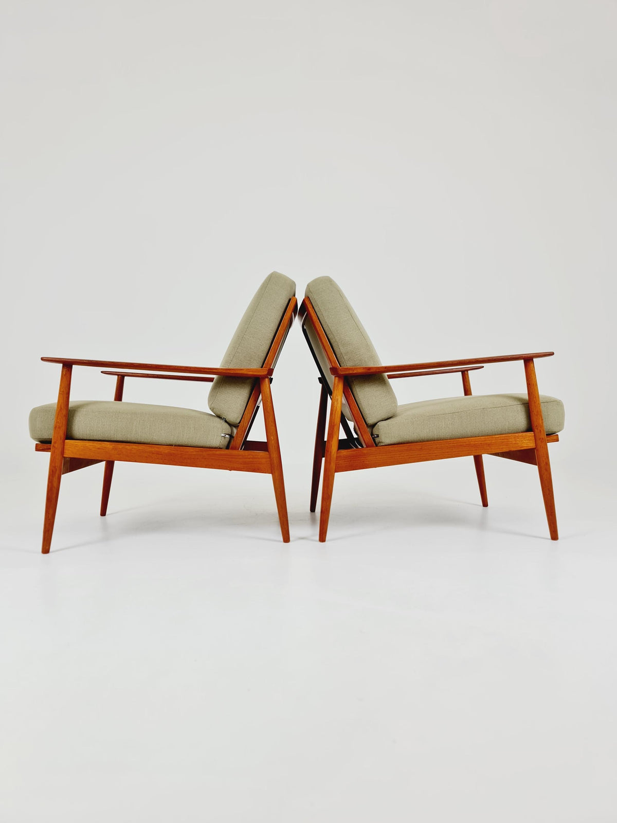 Midcentury easy chairs by Walter Knoll for Knoll Antimott , Germany, 1960s, Set of 2