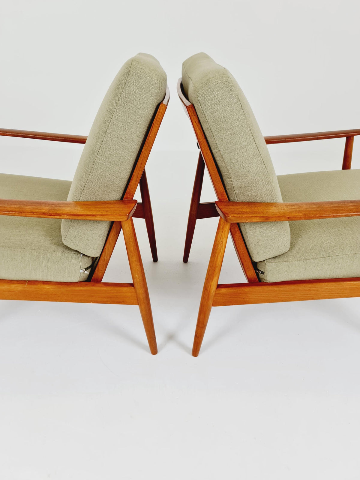 Midcentury easy chairs by Walter Knoll for Knoll Antimott , Germany, 1960s, Set of 2