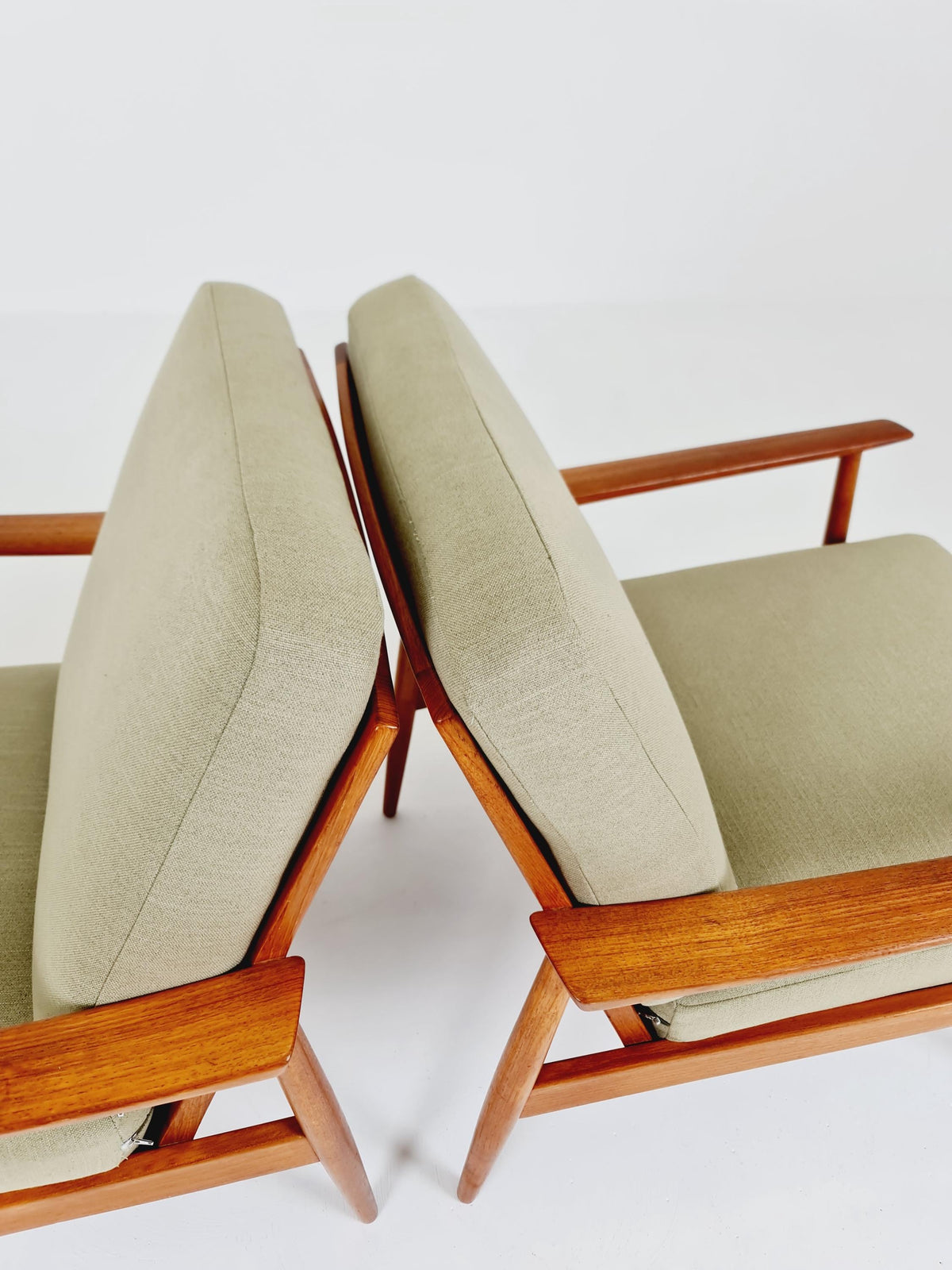 Midcentury easy chairs by Walter Knoll for Knoll Antimott , Germany, 1960s, Set of 2