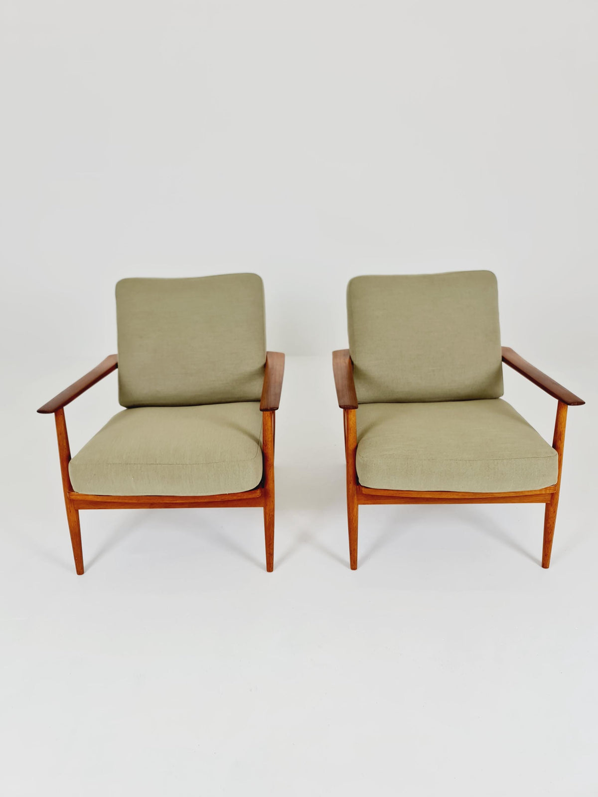 Midcentury easy chairs by Walter Knoll for Knoll Antimott , Germany, 1960s, Set of 2