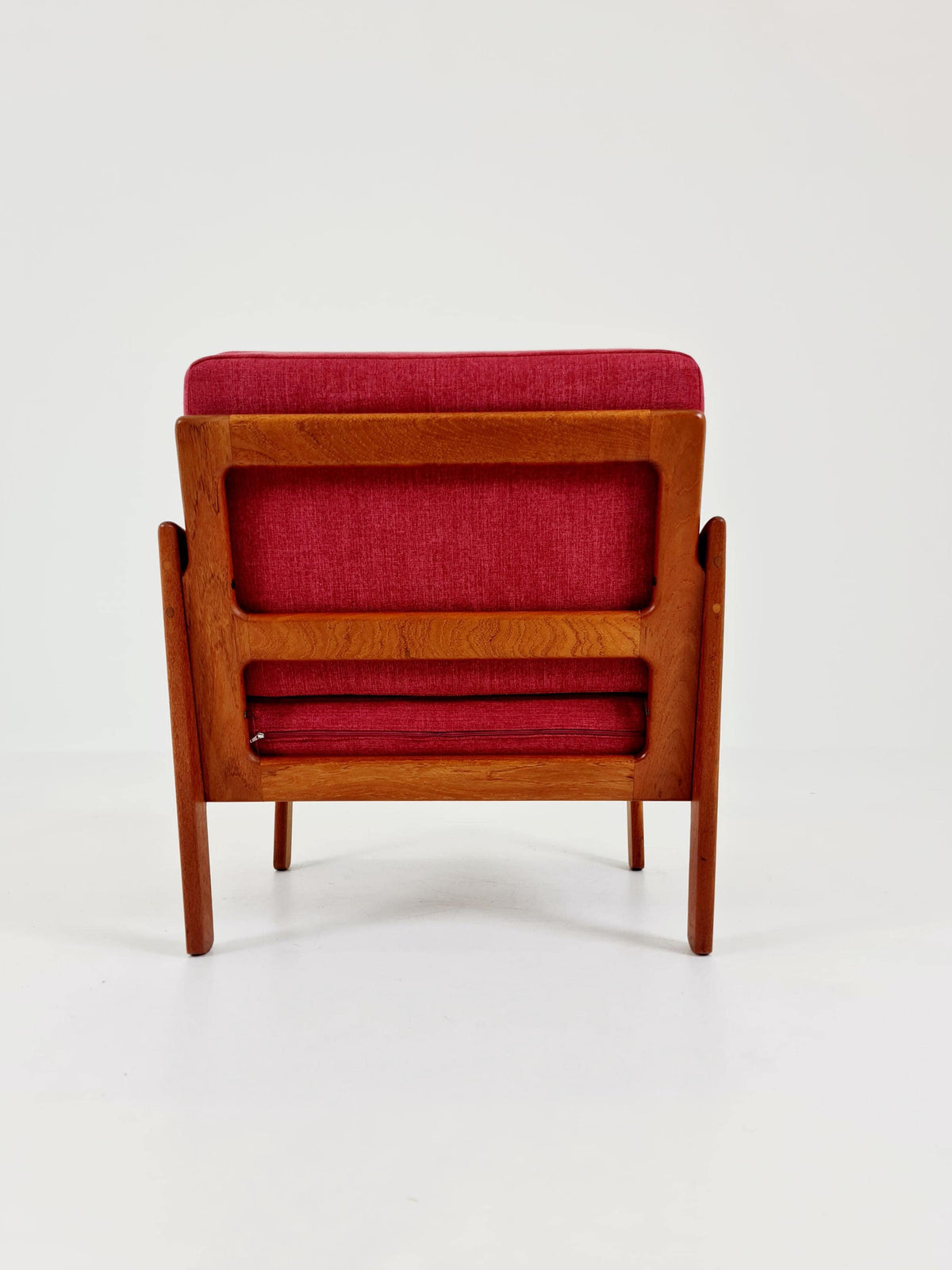 Mid century easy lounge chairs by Illum Wikkeslo Eilersen in solid teak, 1960s,
