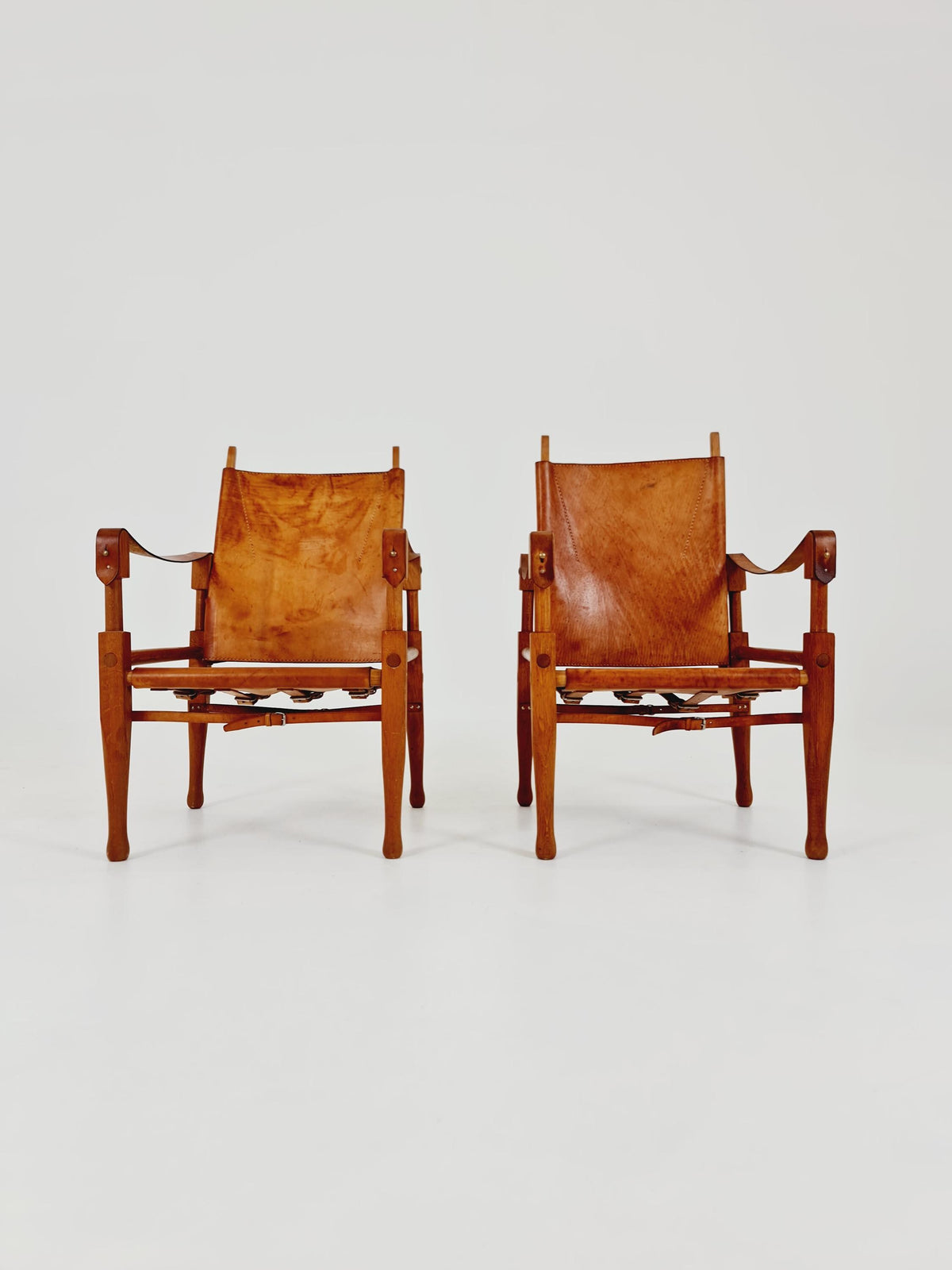 set of 2 Safari Chairs by Wilhelm Kienzle for Wohnbedarf, 1950s