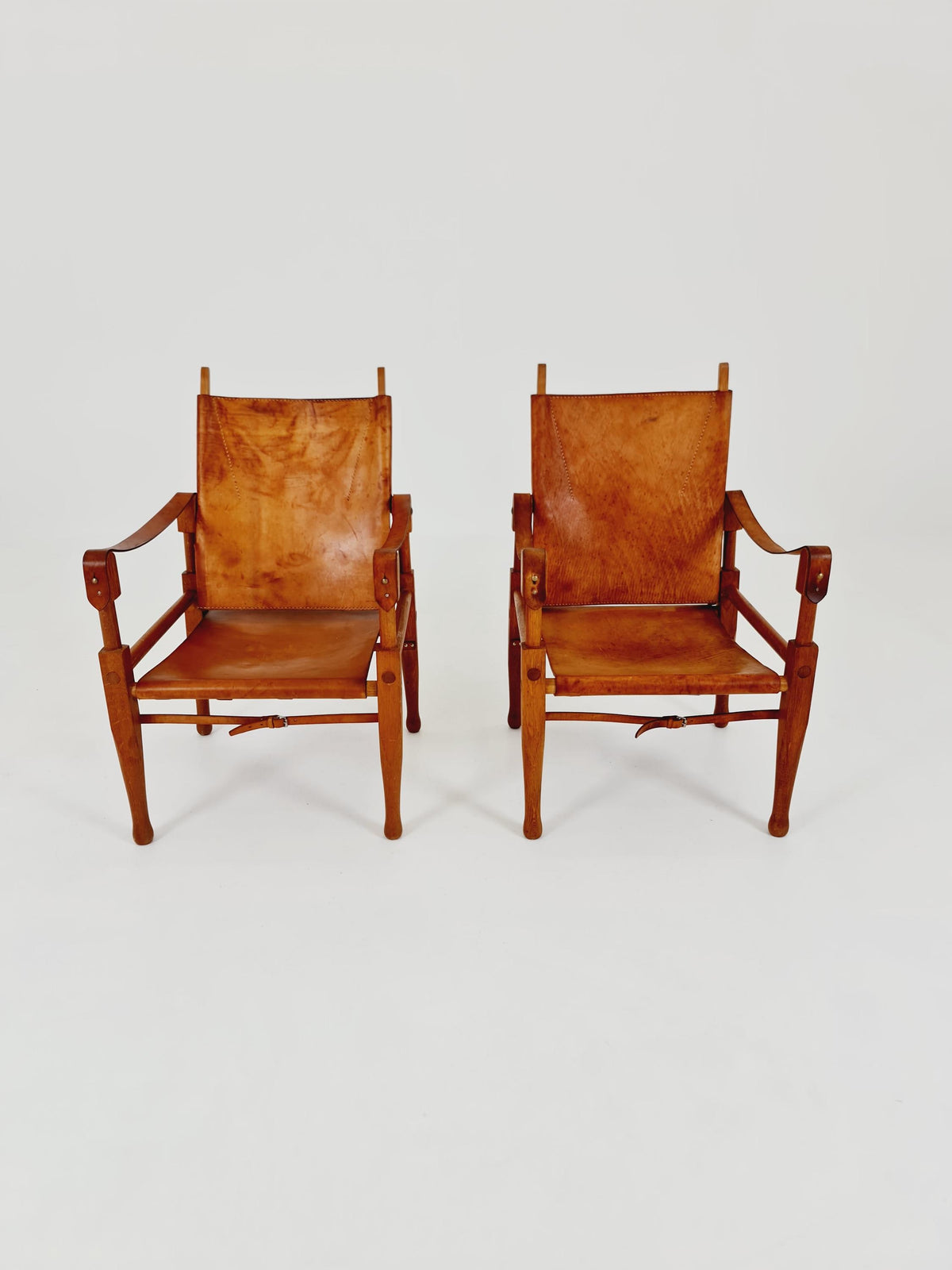 set of 2 Safari Chairs by Wilhelm Kienzle for Wohnbedarf, 1950s