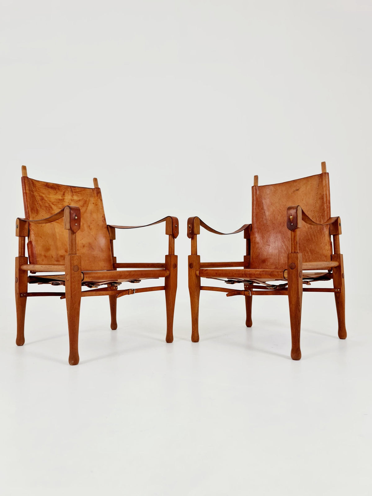 set of 2 Safari Chairs by Wilhelm Kienzle for Wohnbedarf, 1950s