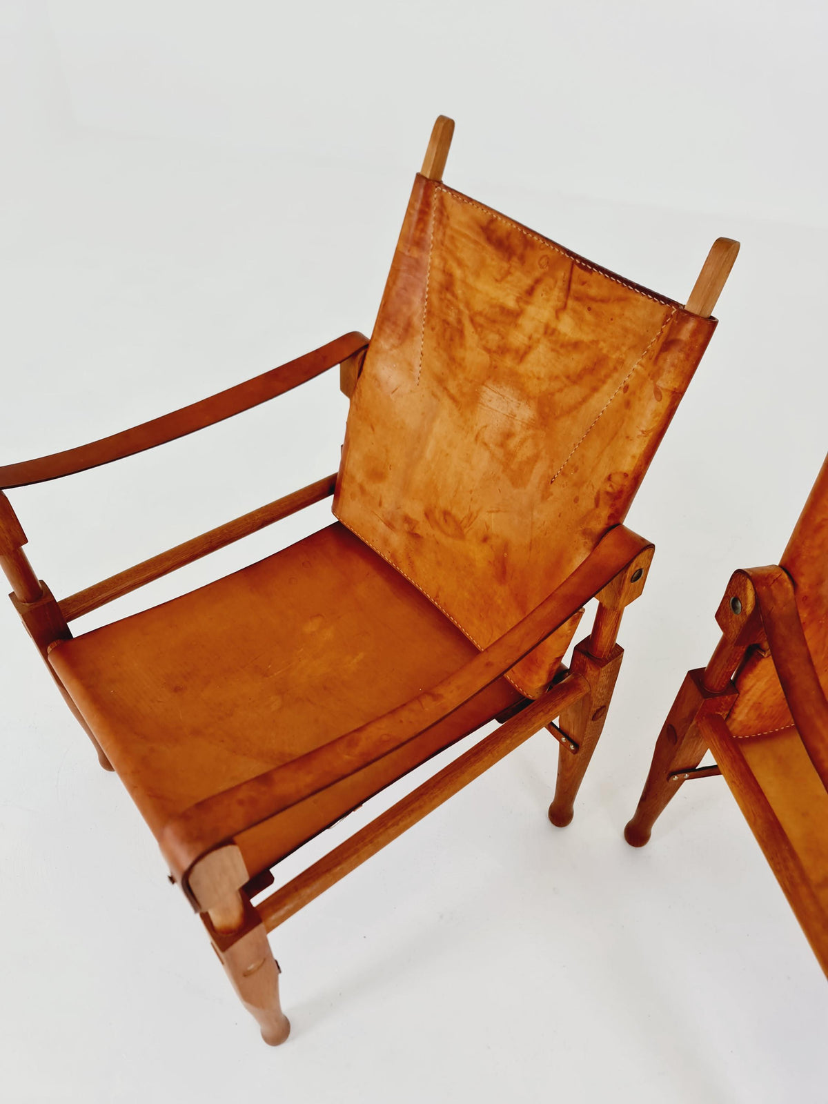 set of 2 Safari Chairs by Wilhelm Kienzle for Wohnbedarf, 1950s