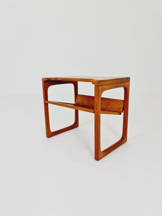 Mid century Danish Solid teak magazine rack - side table by Peter Brink ,BR Möbler , 1960s