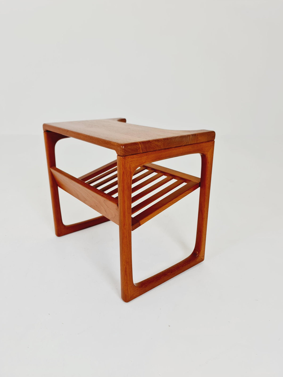 Mid century Danish Solid teak magazine rack - side table by Peter Brink ,BR Möbler , 1960s