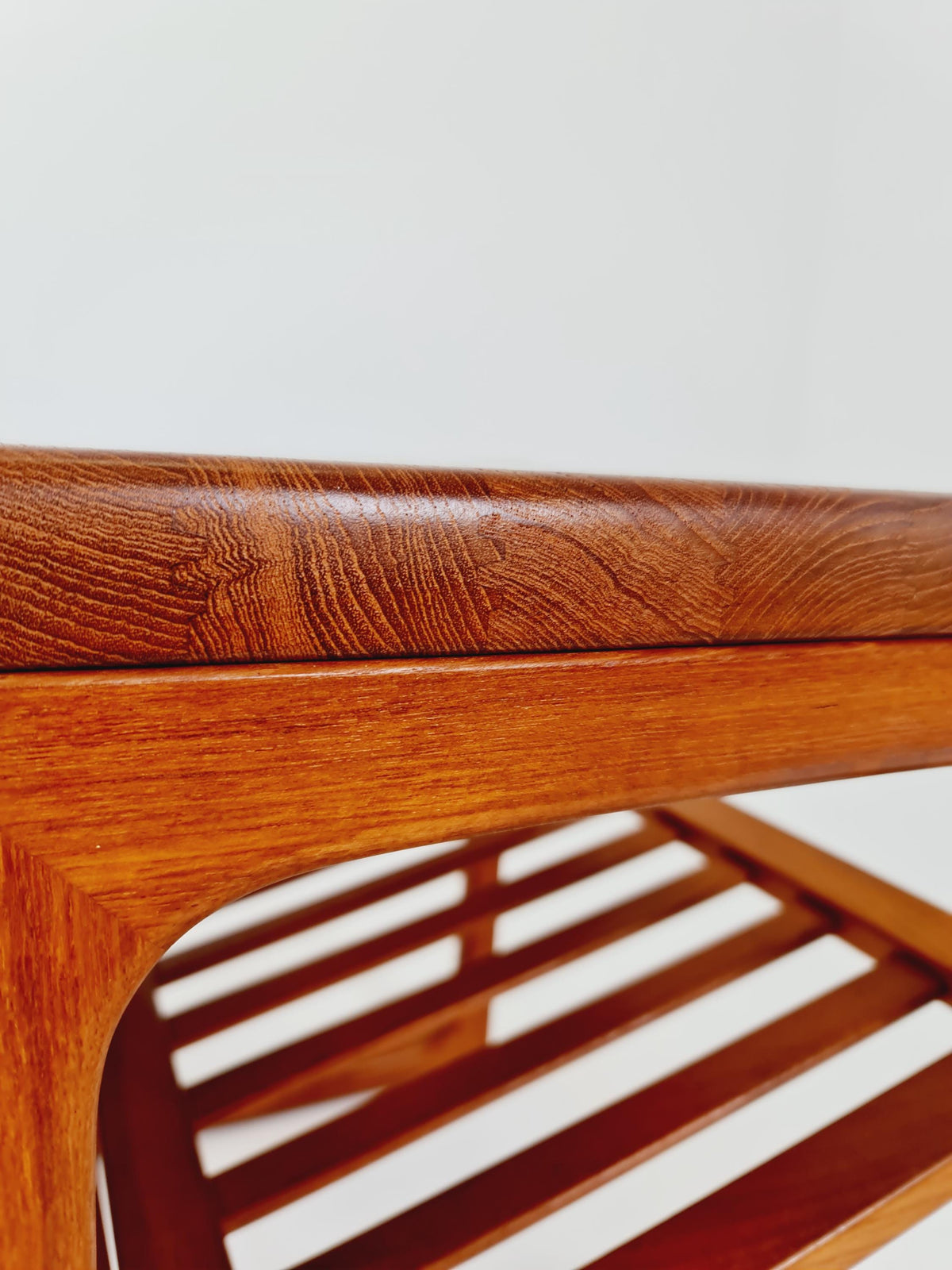 Mid century Danish Solid teak magazine rack - side table by Peter Brink ,BR Möbler , 1960s