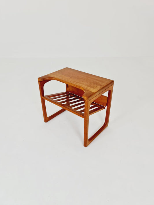 Mid century Danish Solid teak magazine rack - side table by Peter Brink ,BR Möbler , 1960s