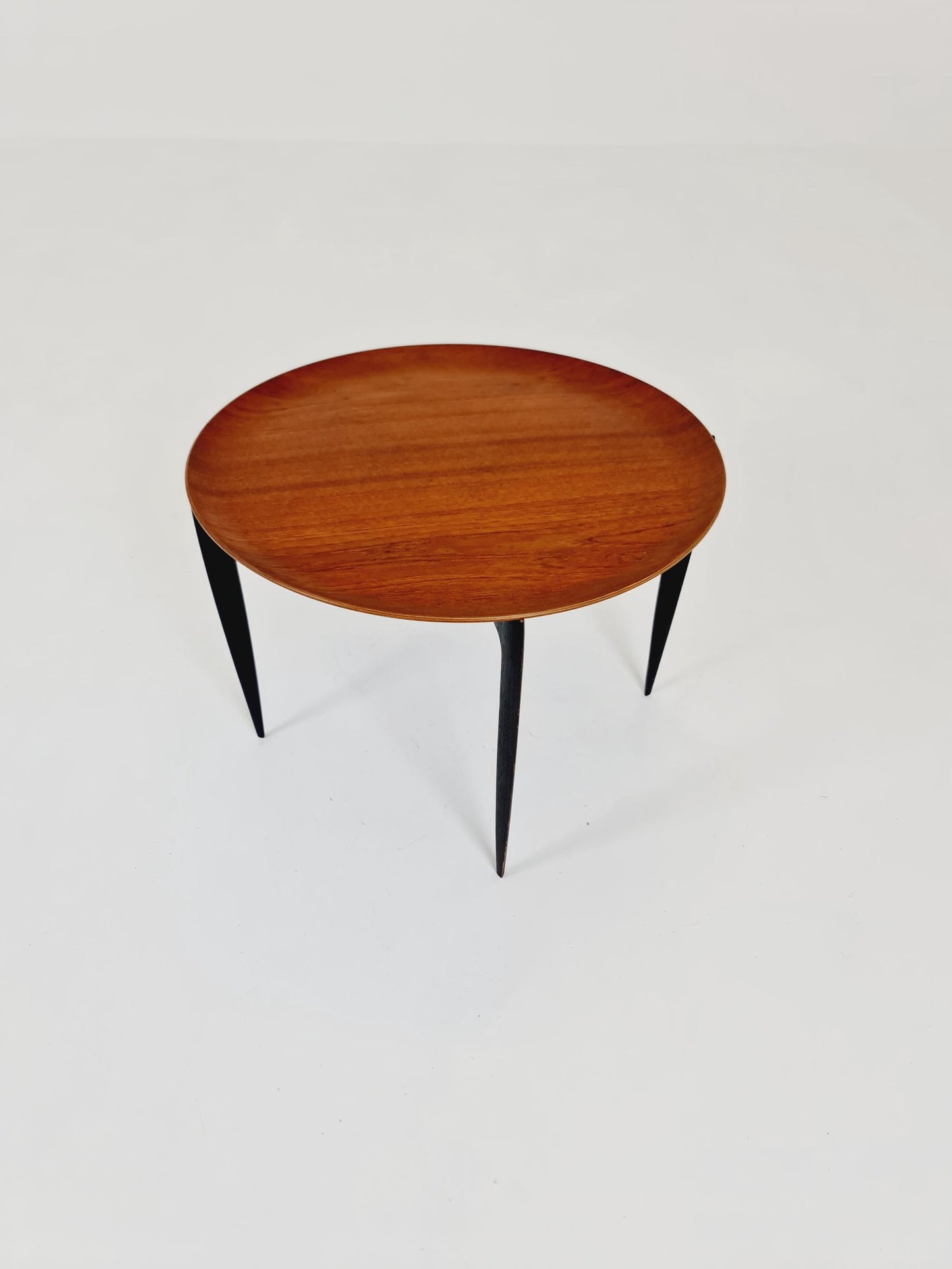 Teak Tray Table with Foldable Frame by Hans Engholm and Svend Åge Willumsen for Fritz Hansen, 1960s