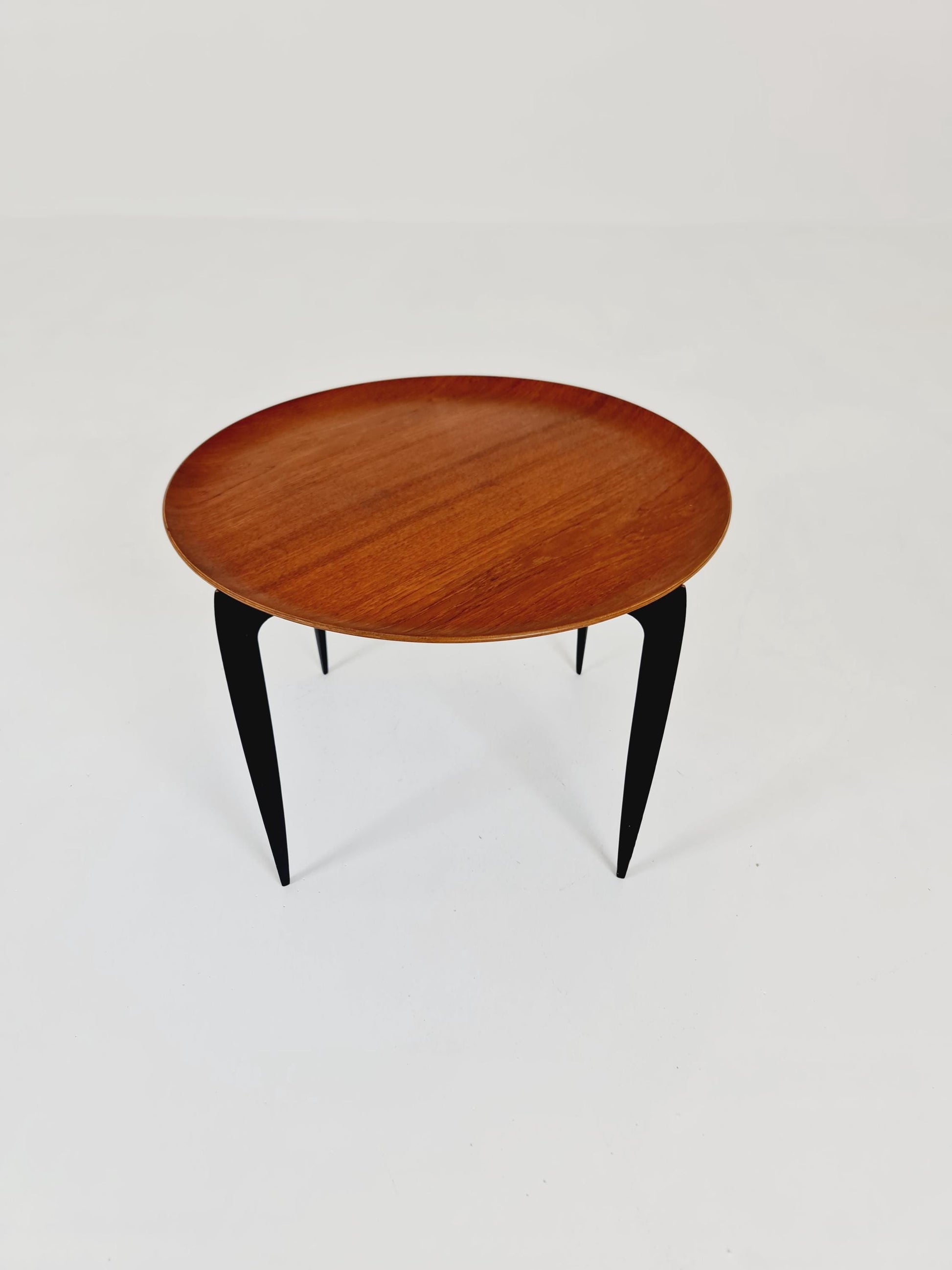 Teak Tray Table with Foldable Frame by Hans Engholm and Svend Åge Willumsen for Fritz Hansen, 1960s