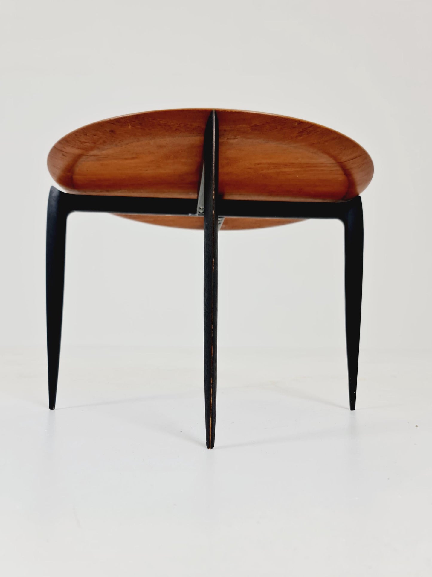 Teak Tray Table with Foldable Frame by Hans Engholm and Svend Åge Willumsen for Fritz Hansen, 1960s