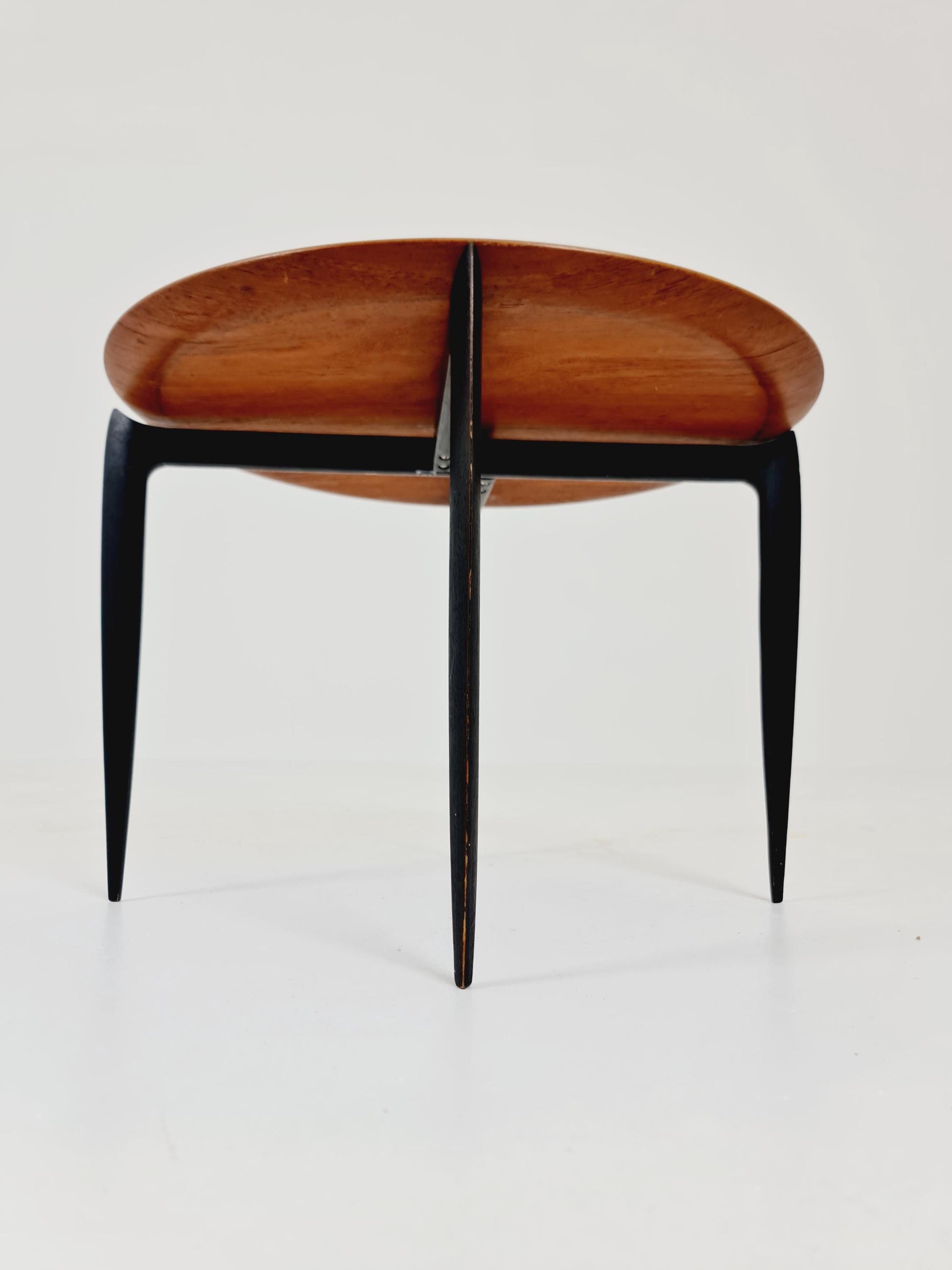 Teak Tray Table with Foldable Frame by Hans Engholm and Svend Åge Willumsen for Fritz Hansen, 1960s