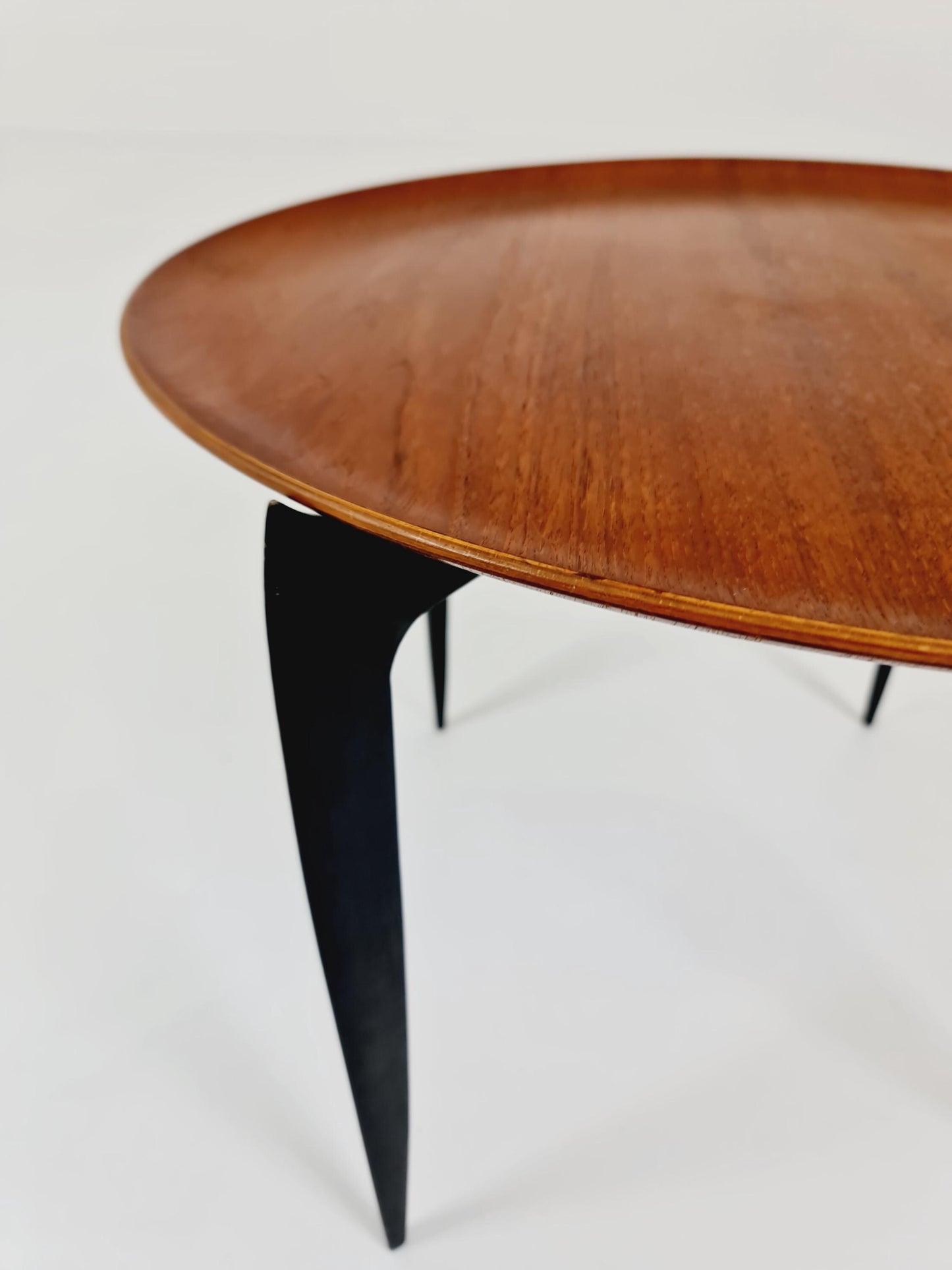 Teak Tray Table with Foldable Frame by Hans Engholm and Svend Åge Willumsen for Fritz Hansen, 1960s