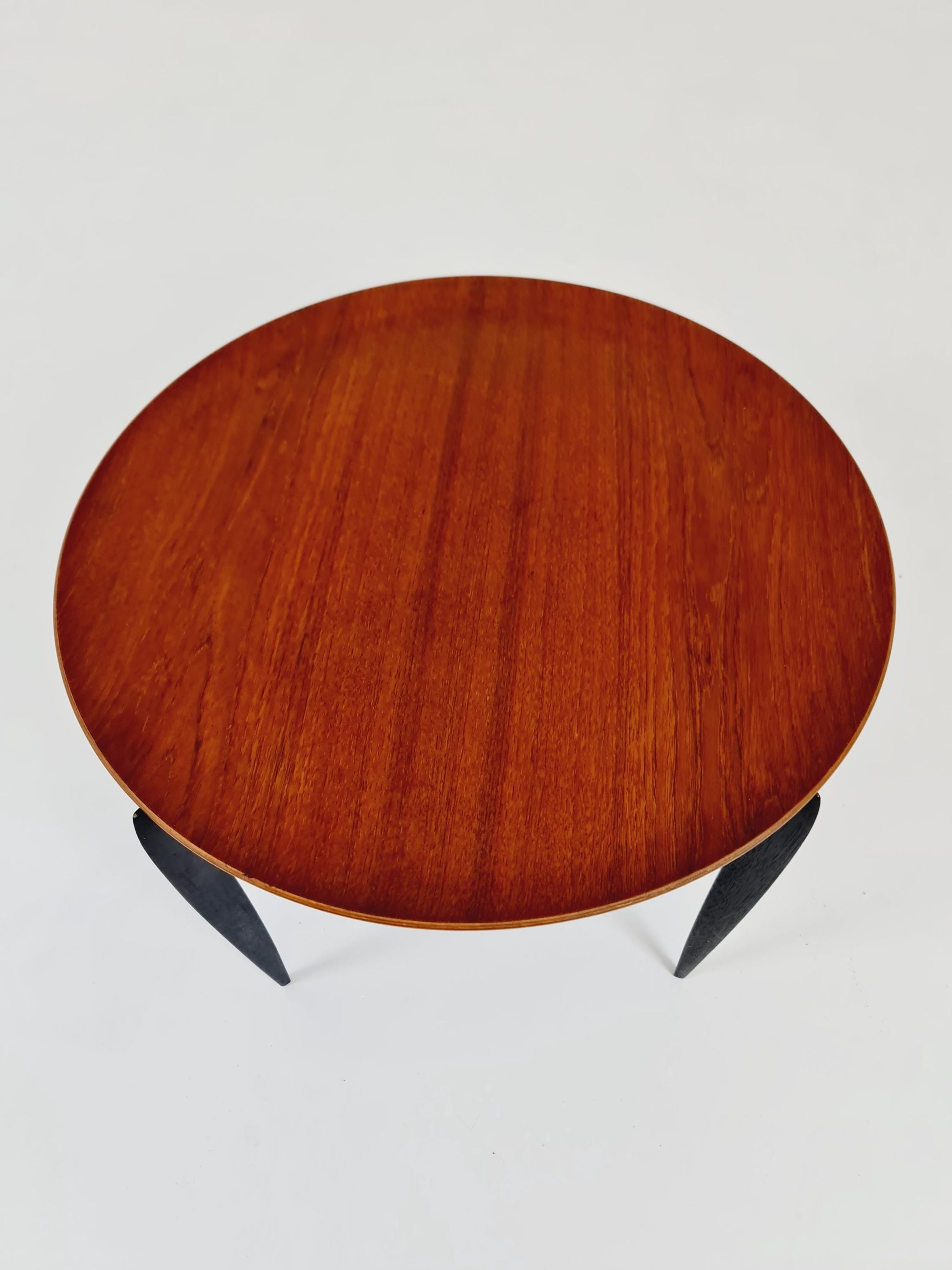 Teak Tray Table with Foldable Frame by Hans Engholm and Svend Åge Willumsen for Fritz Hansen, 1960s