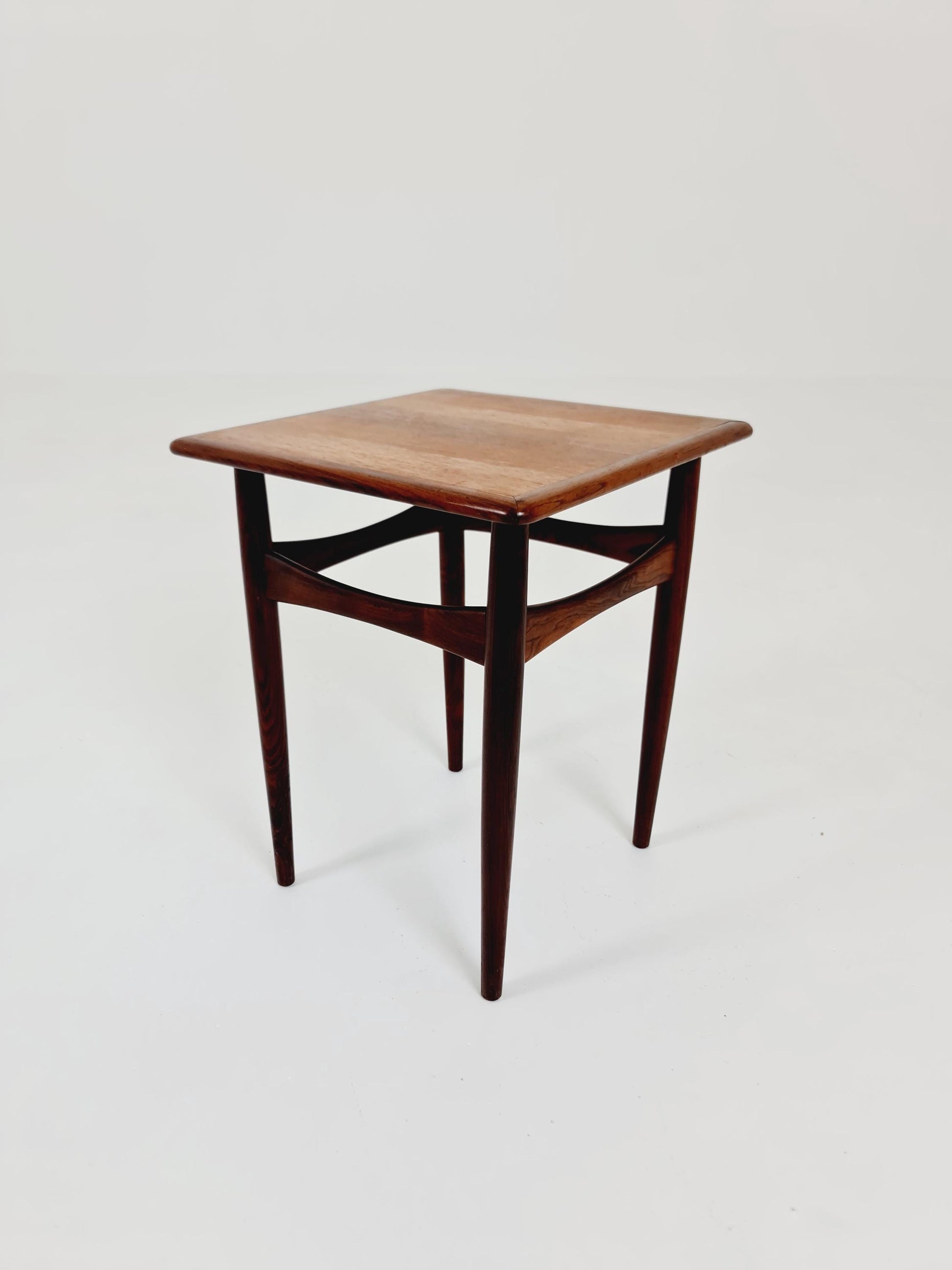 Small Danish Vintage Rosewood Side Table by Poul Hundevad , 1960s