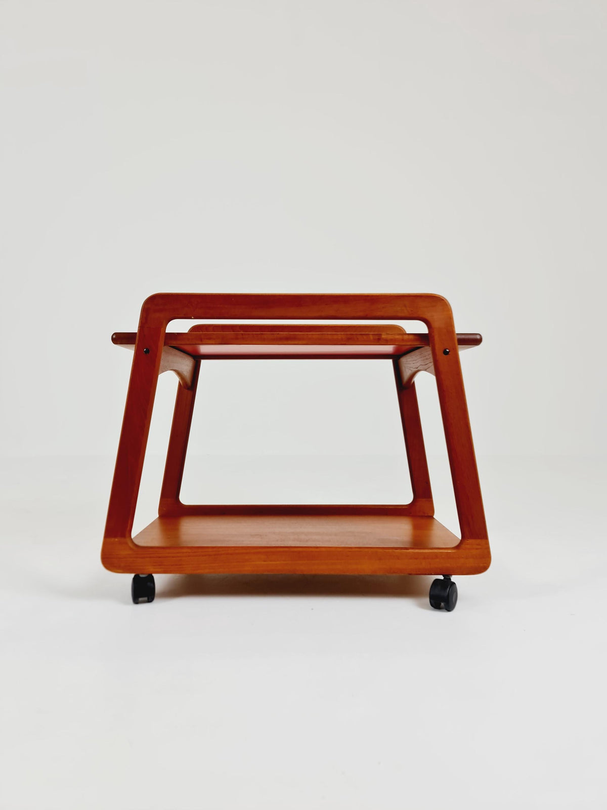Big Vintage mid century danish trolley in solid teak/ bar cart By SIKA Mobler , 1960s