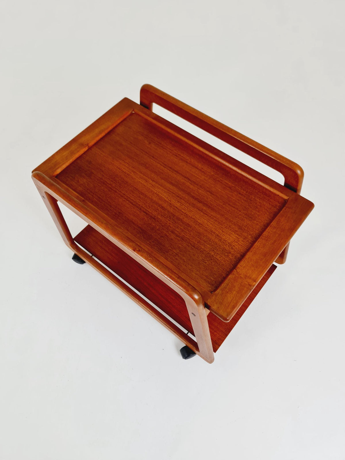 Big Vintage mid century danish trolley in solid teak/ bar cart By SIKA Mobler , 1960s