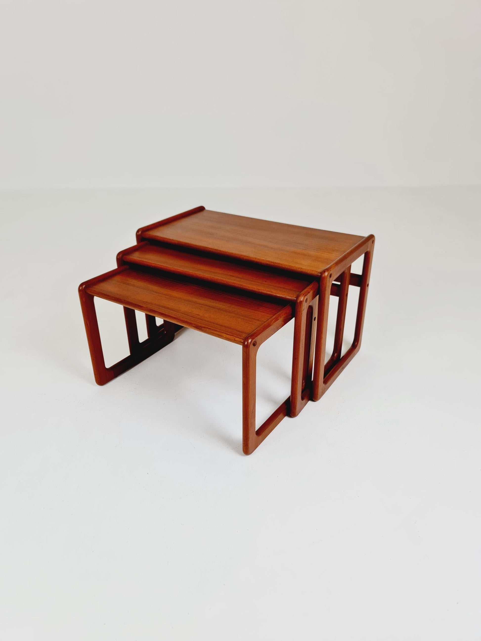 Midcentury danish Solid teak nesting tables/ side tables by Salin Möbler, 1960s