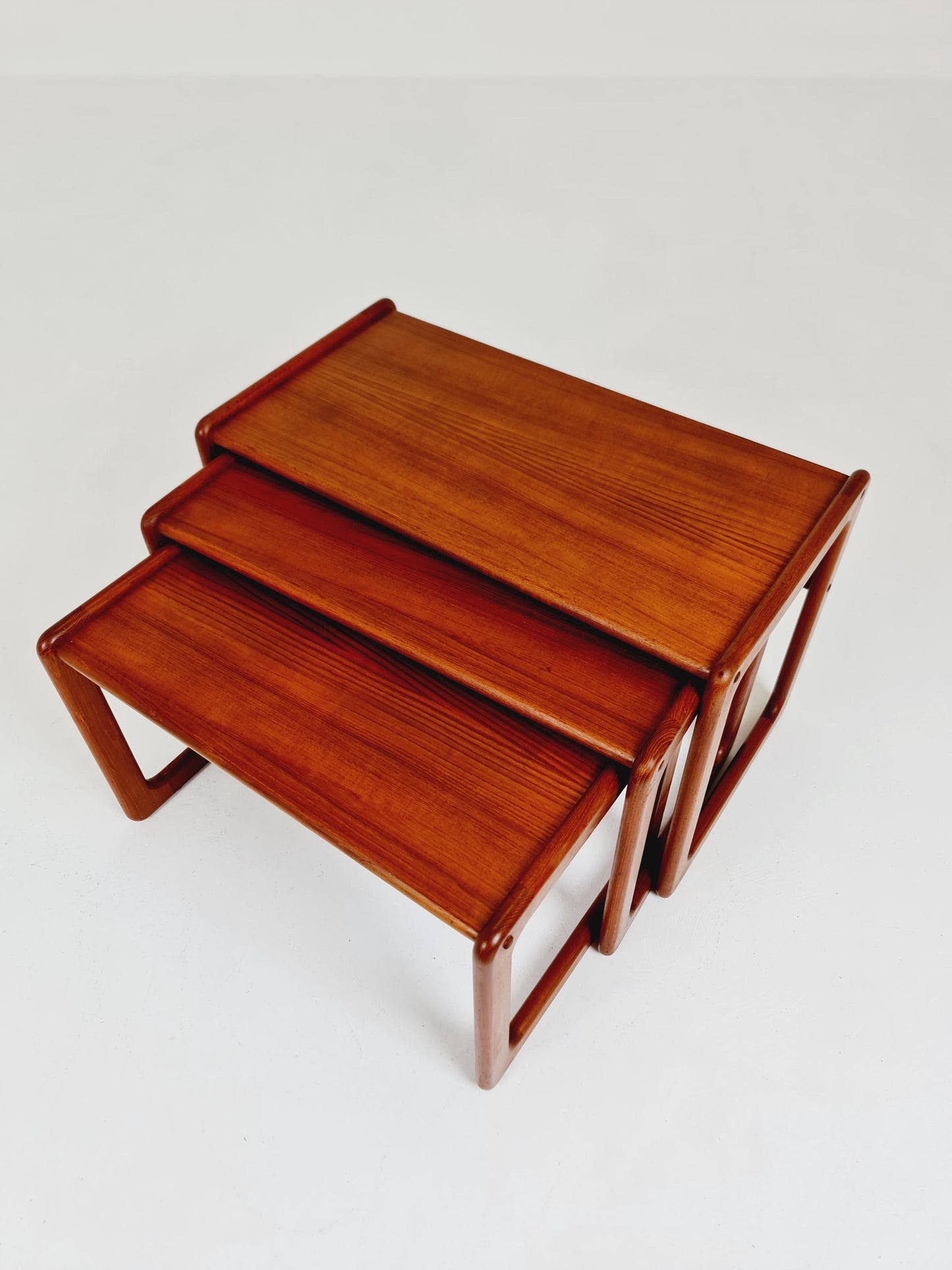 Midcentury danish Solid teak nesting tables/ side tables by Salin Möbler, 1960s
