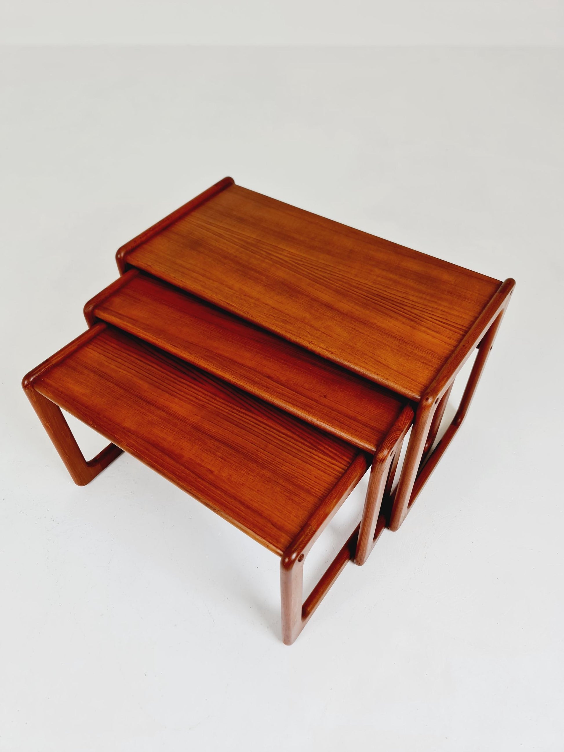 Midcentury danish Solid teak nesting tables/ side tables by Salin Möbler, 1960s