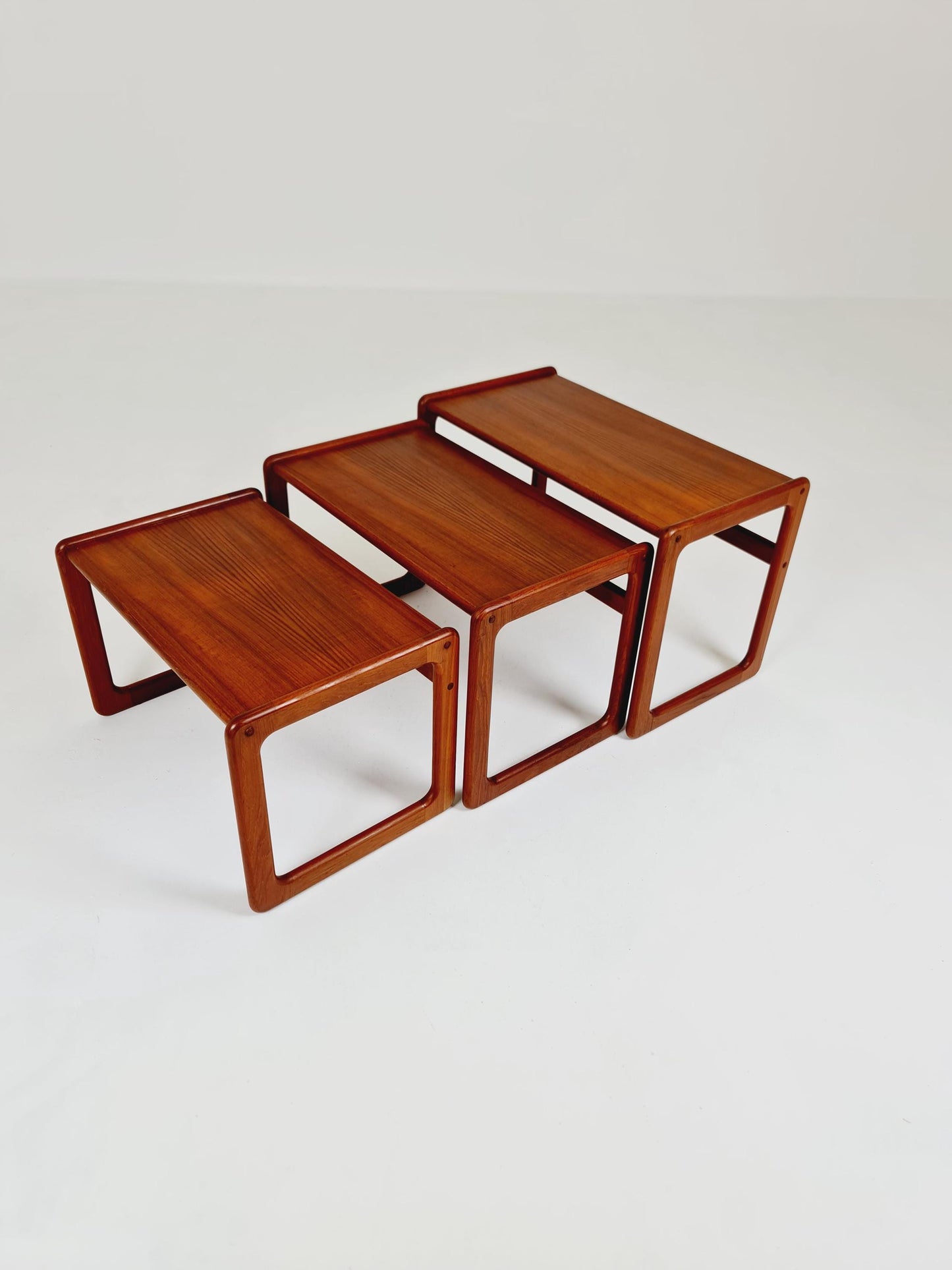Midcentury danish Solid teak nesting tables/ side tables by Salin Möbler, 1960s