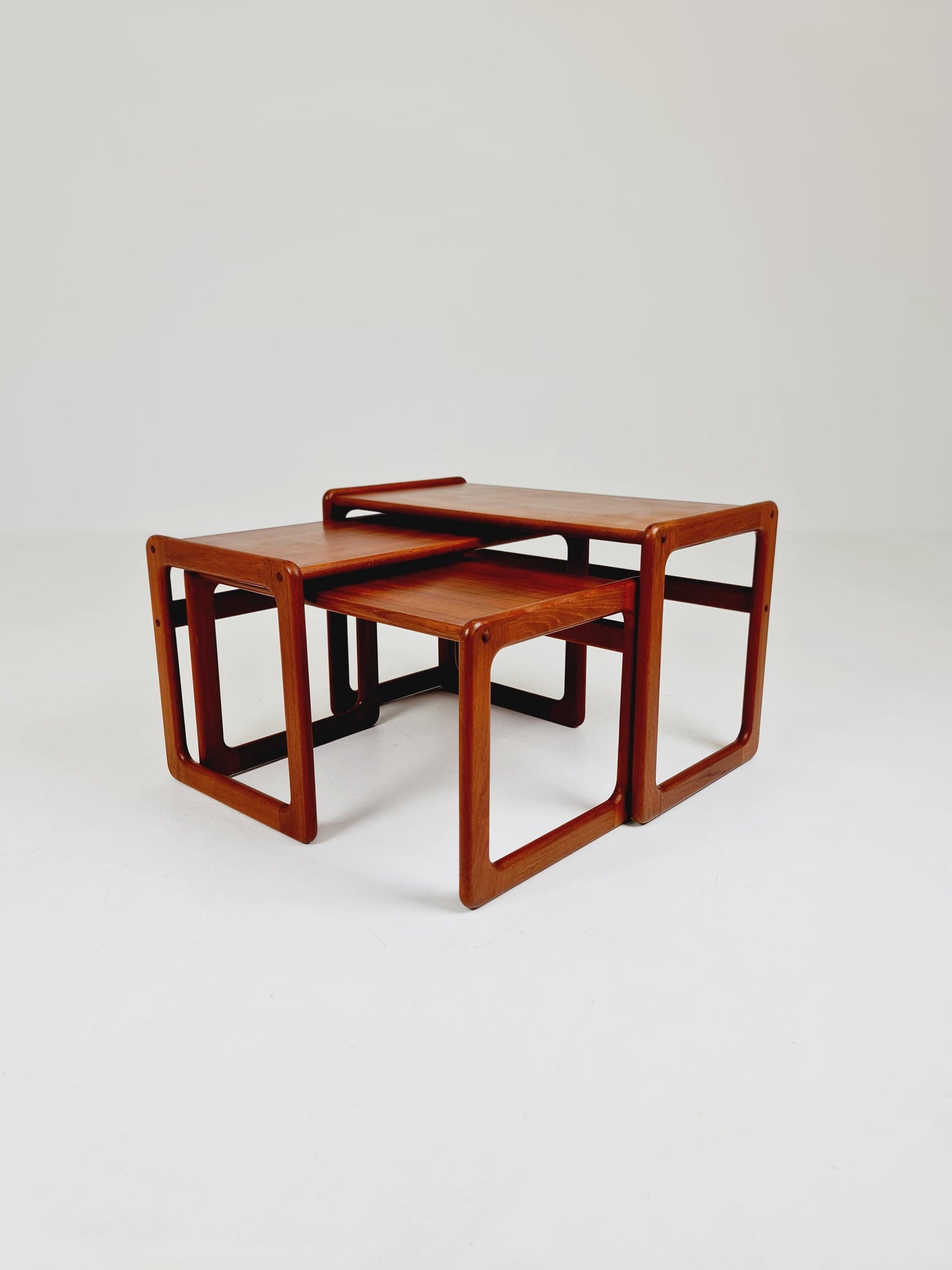 Midcentury danish Solid teak nesting tables/ side tables by Salin Möbler, 1960s