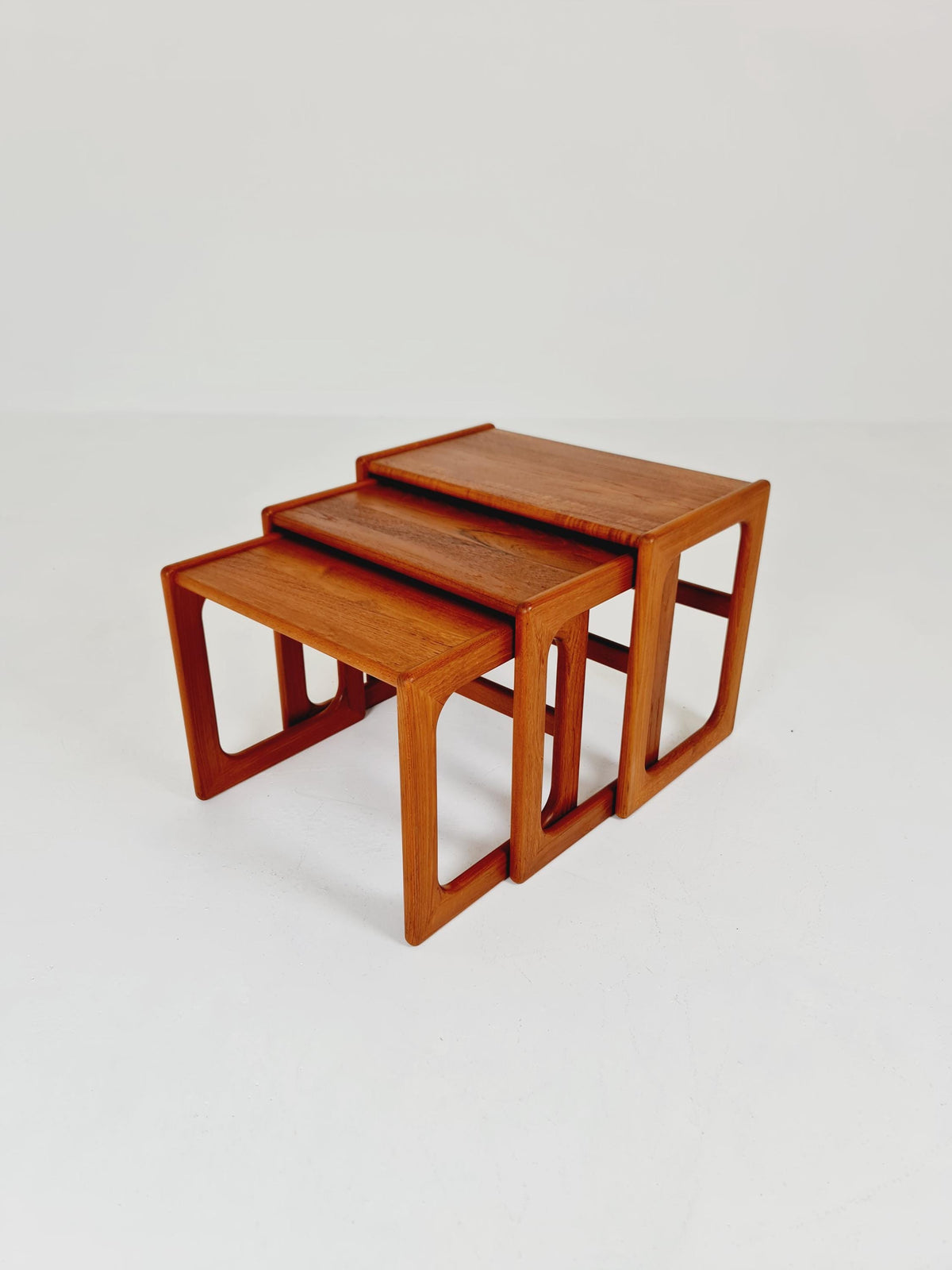 Midcentury Danish Solid teak Nesting Tables by Dyrlund , 1960s