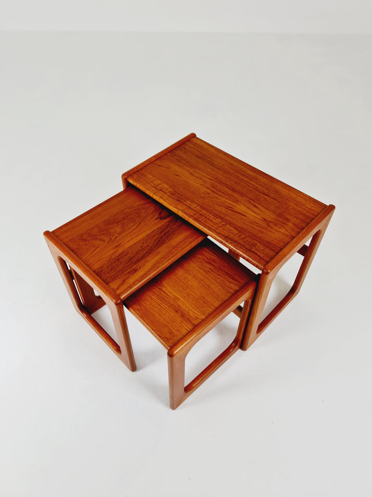 Midcentury Danish Solid teak Nesting Tables by Dyrlund , 1960s