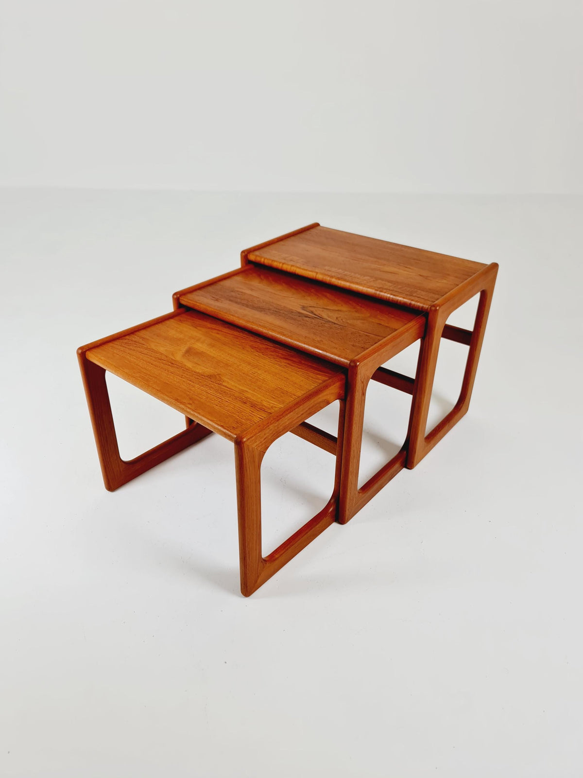 Midcentury Danish Solid teak Nesting Tables by Dyrlund , 1960s