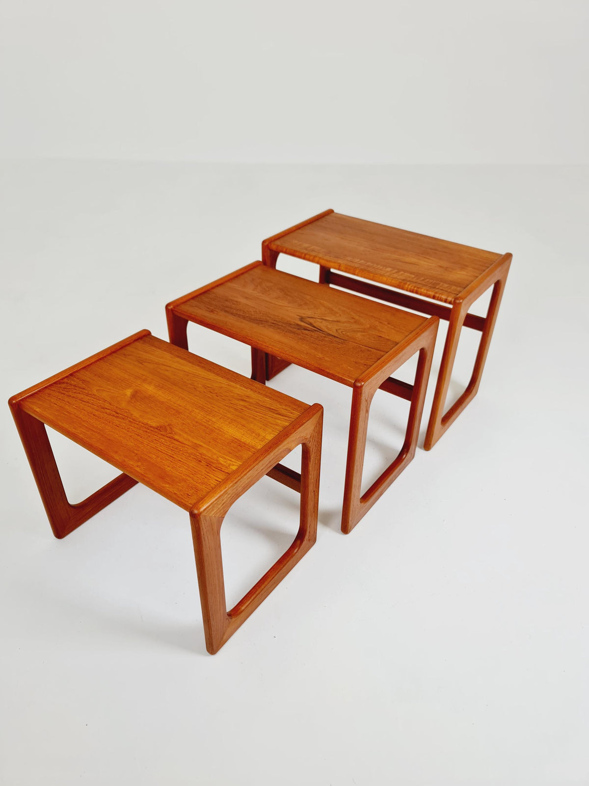 Midcentury Danish Solid teak Nesting Tables by Dyrlund , 1960s