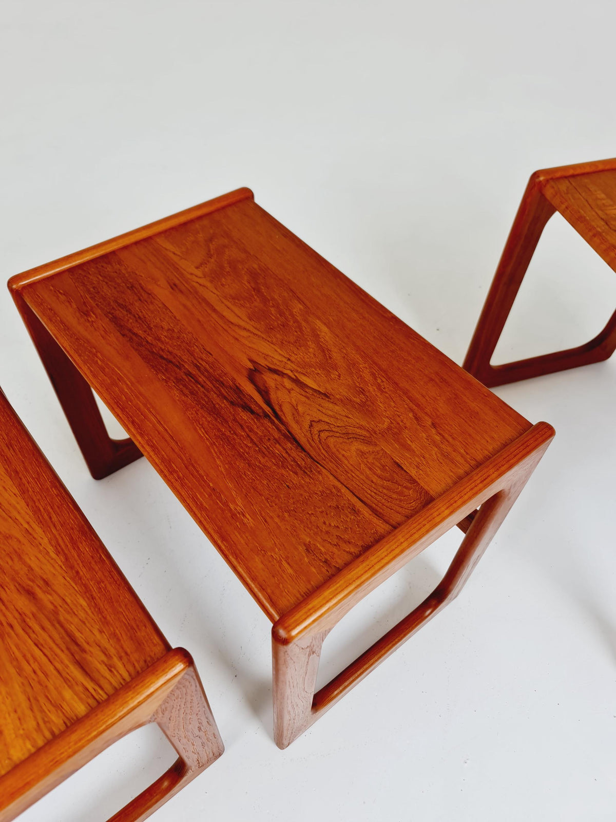Midcentury Danish Solid teak Nesting Tables by Dyrlund , 1960s