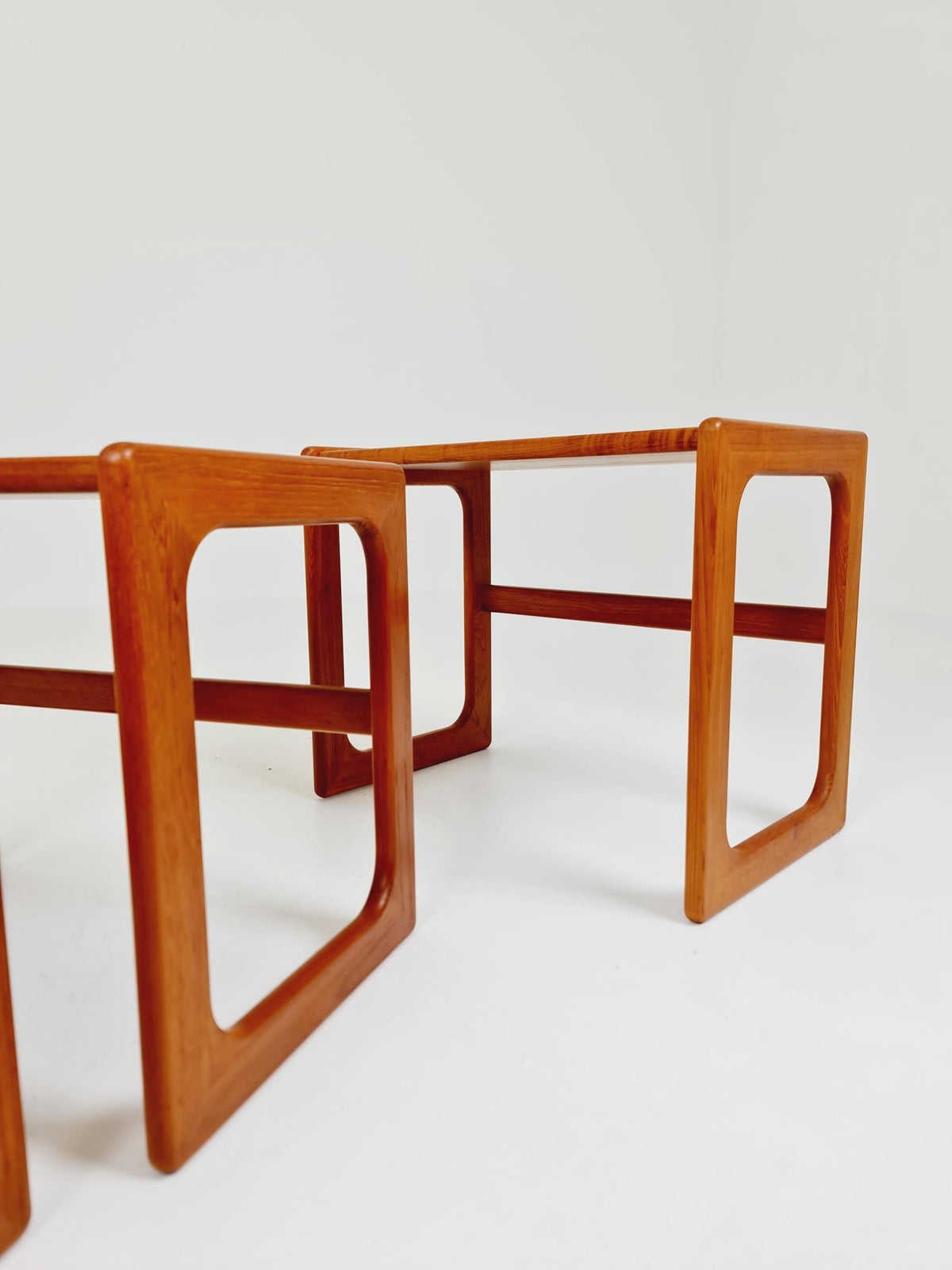 Midcentury Danish Solid teak Nesting Tables by Dyrlund , 1960s