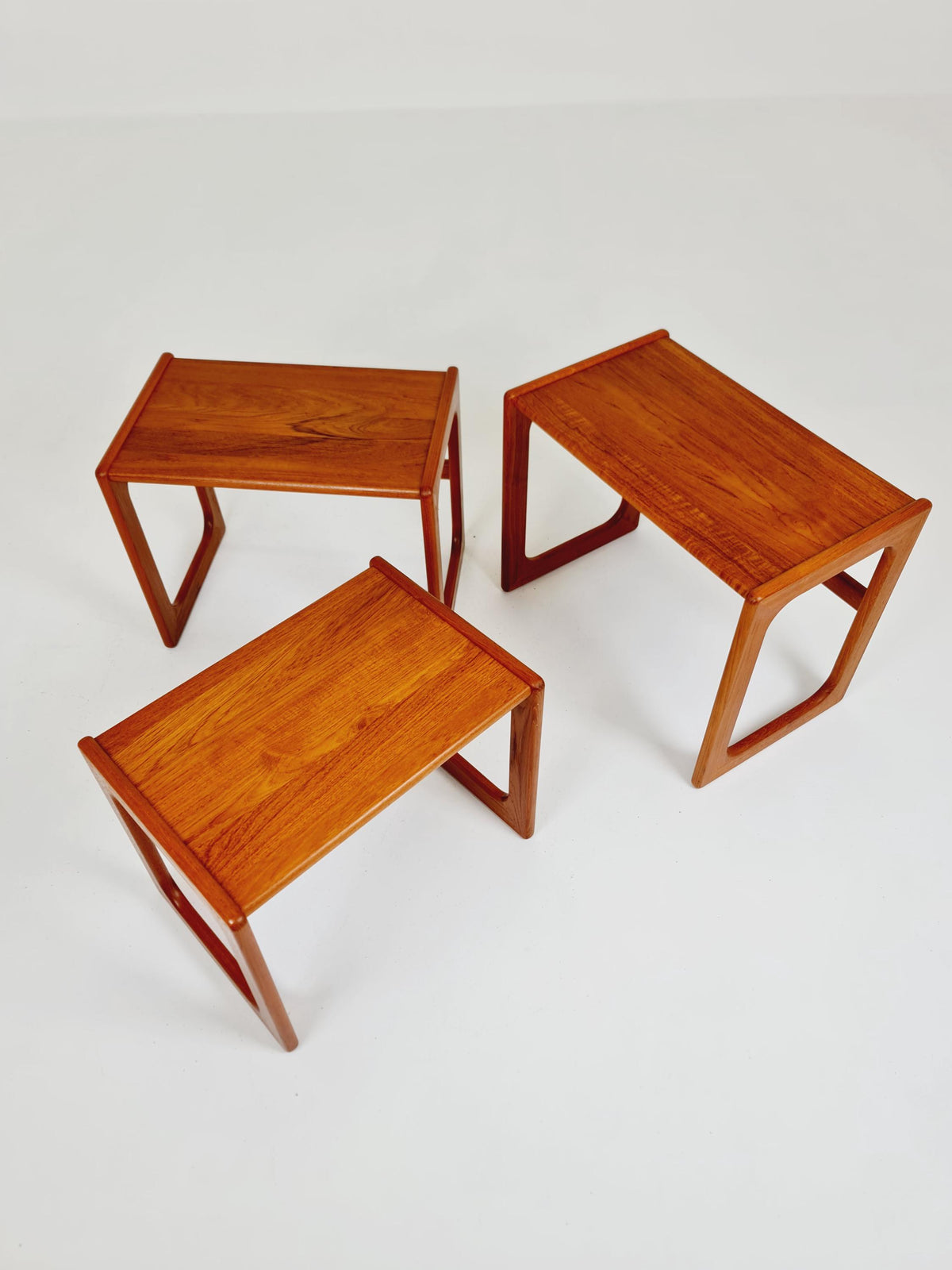 Midcentury Danish Solid teak Nesting Tables by Dyrlund , 1960s